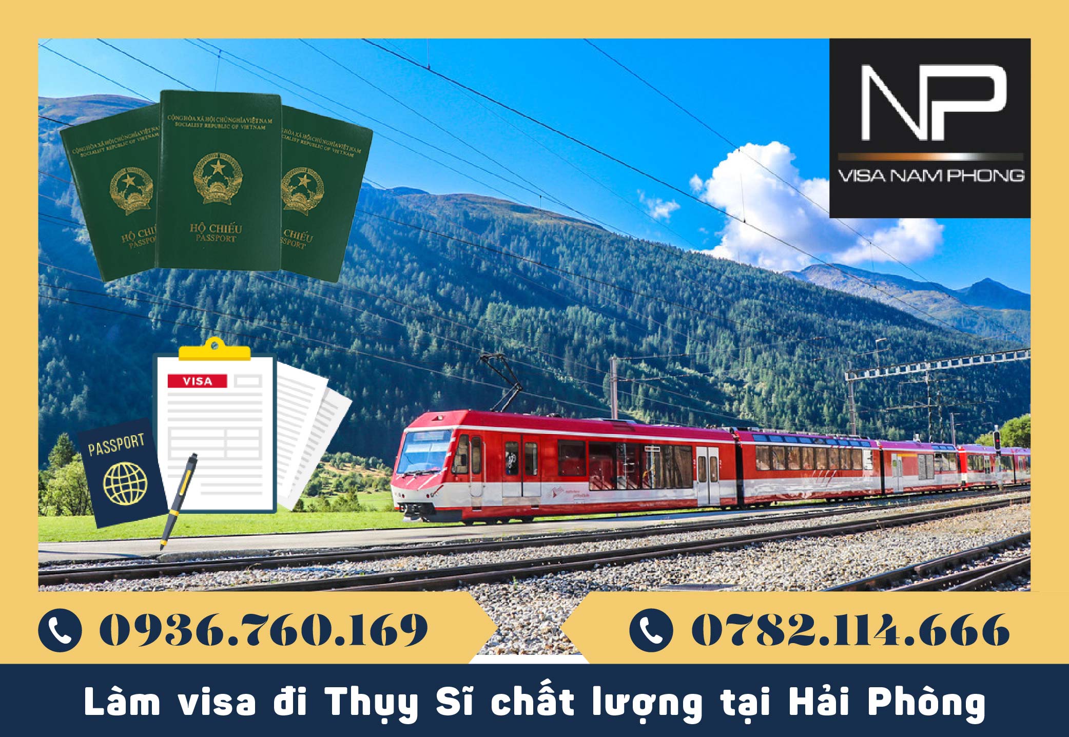 Làm visa đi Thụy Sĩ chất lượng tại Hải Phòng
