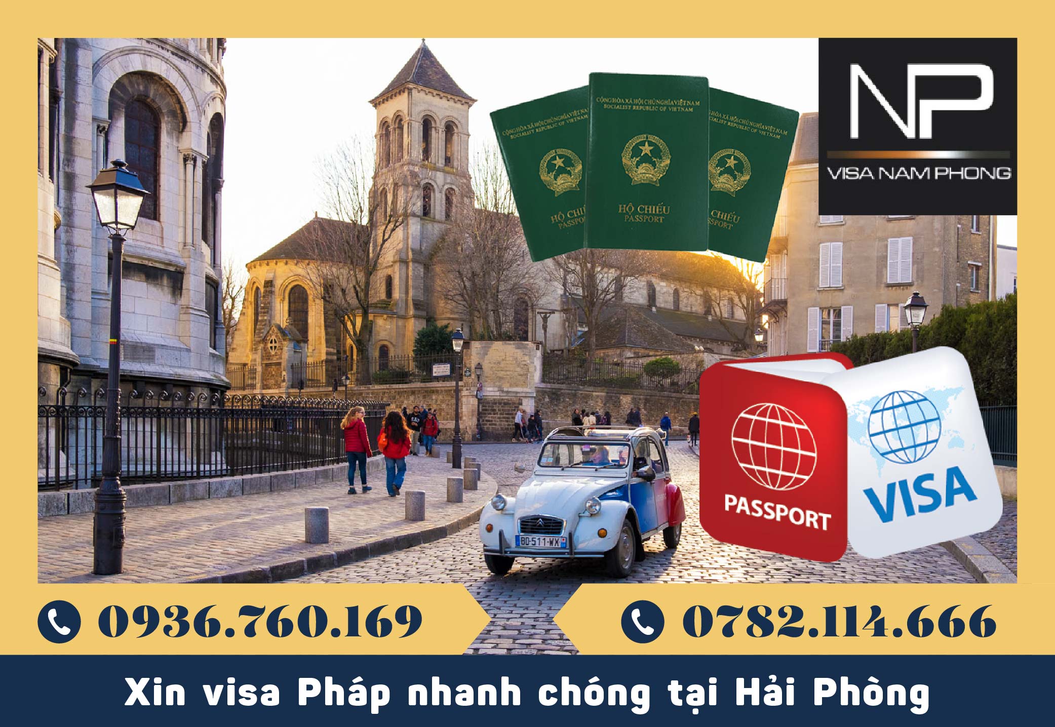 Xin visa Pháp nhanh chóng tại Hải Phòng