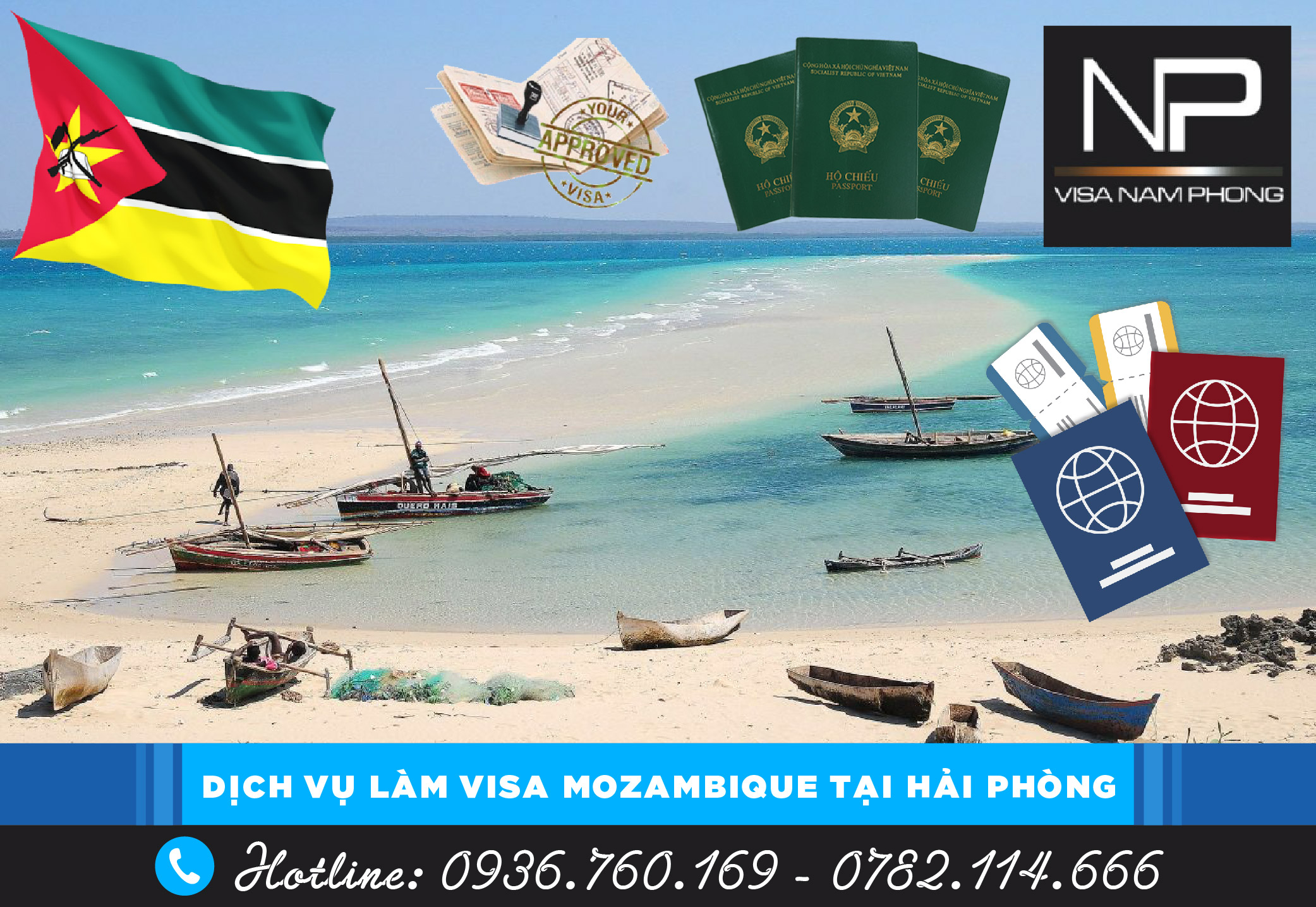 Dịch vụ làm visa Mozambique tại Hải Phòng