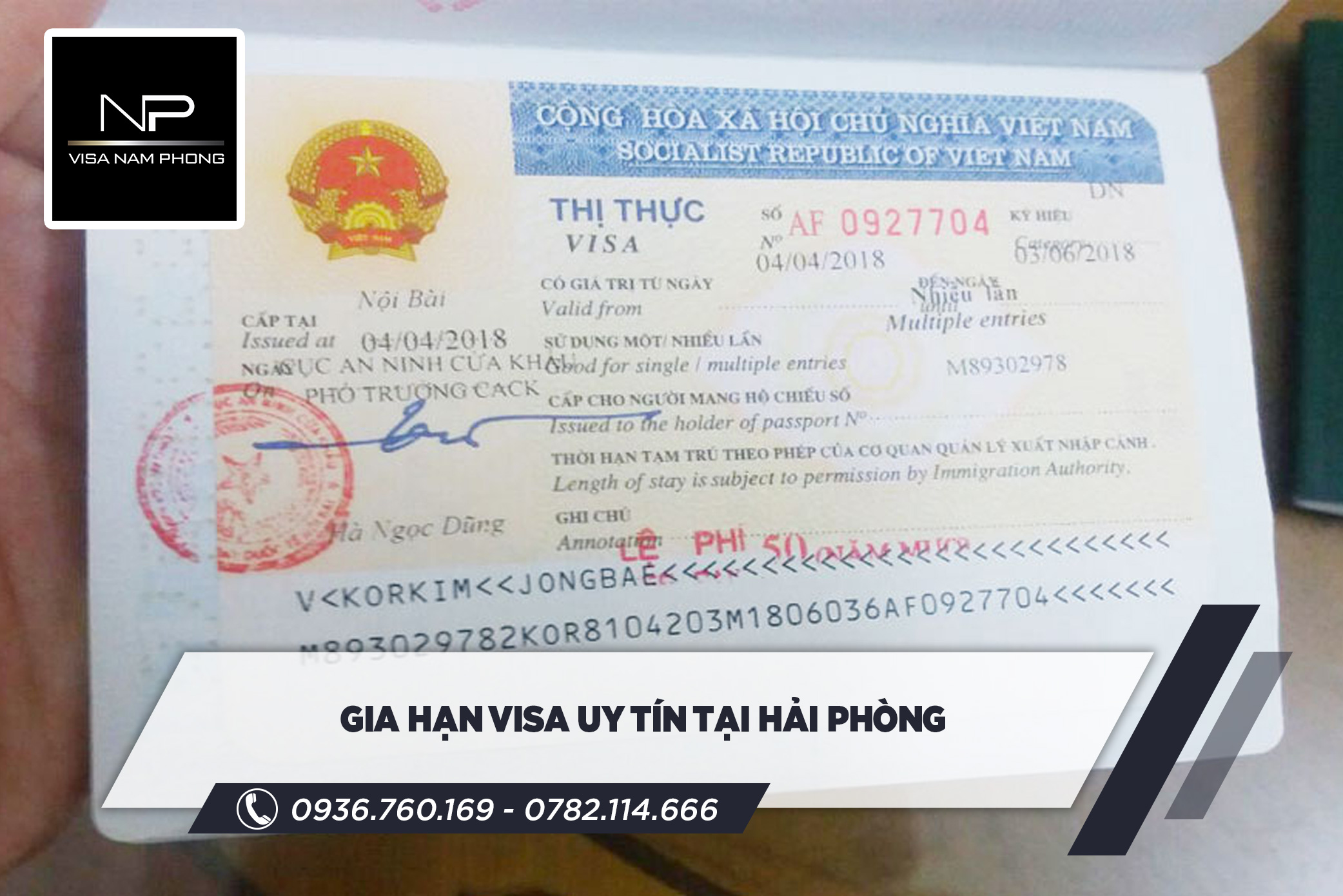 gia hạn visa uy tín tại  hải phòng