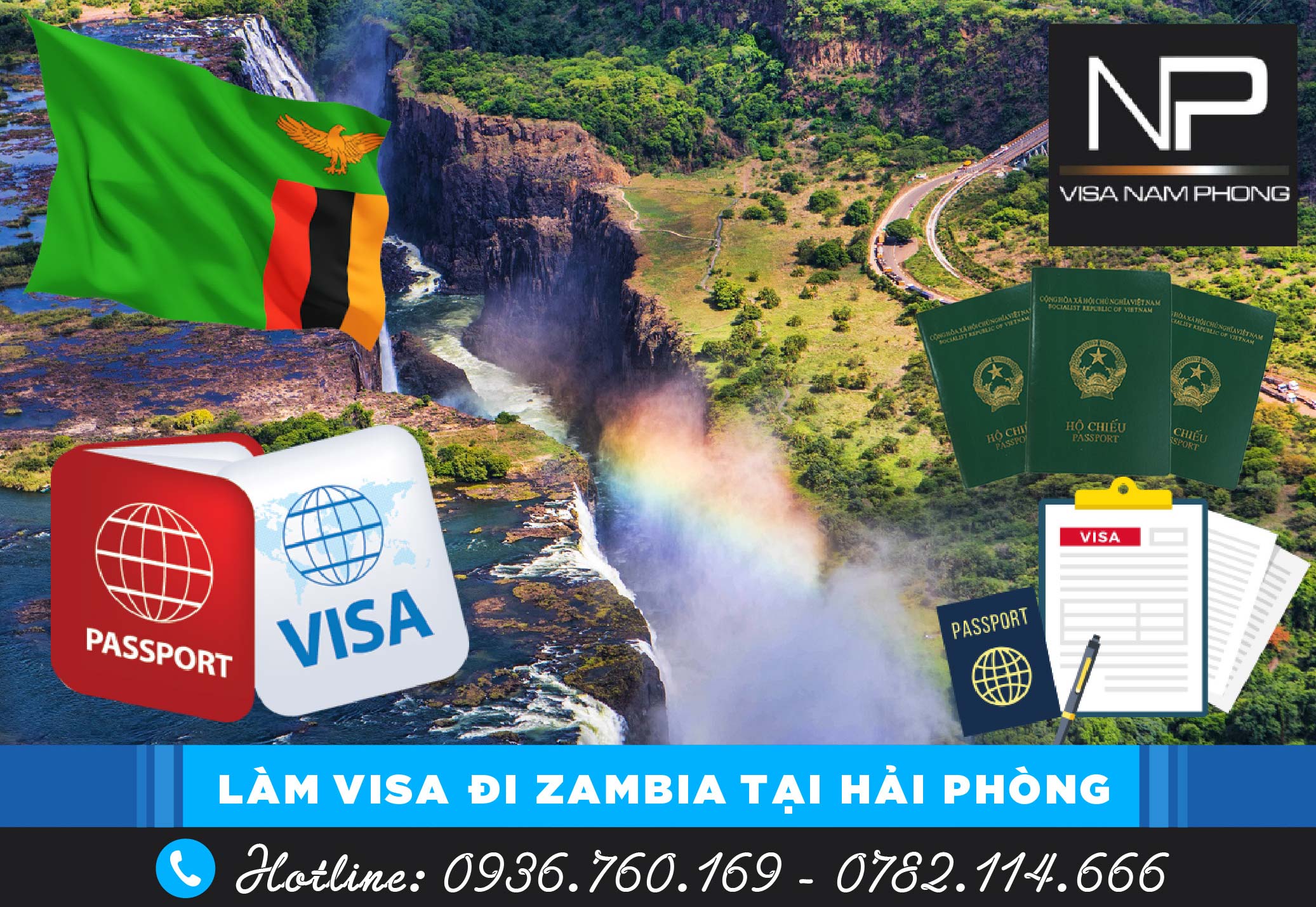 LÀM VISA ĐI ZAMBIA TẠI HẢI PHÒNG