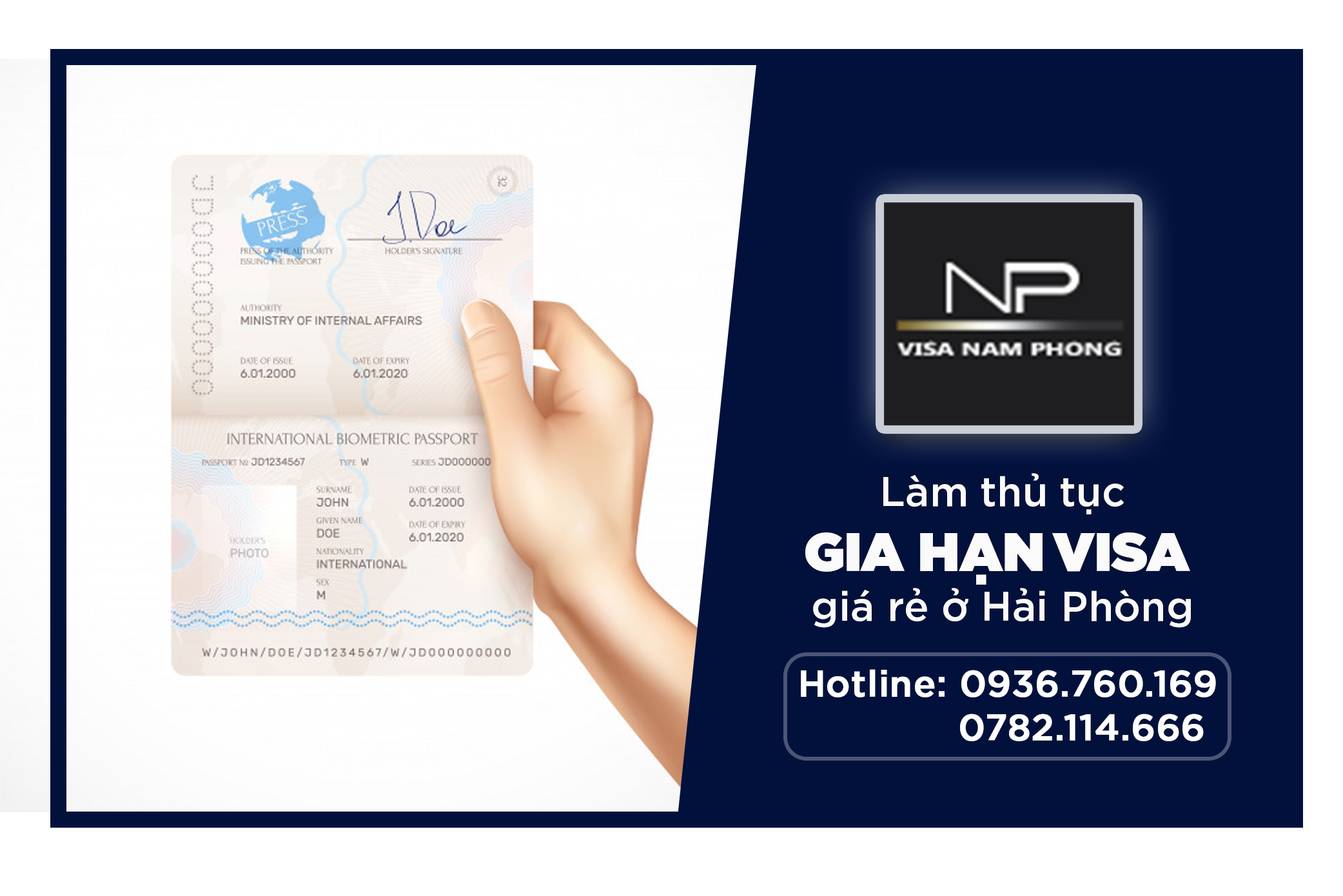 Làm thủ tục gia hạn visa giá rẻ ở hải phòng