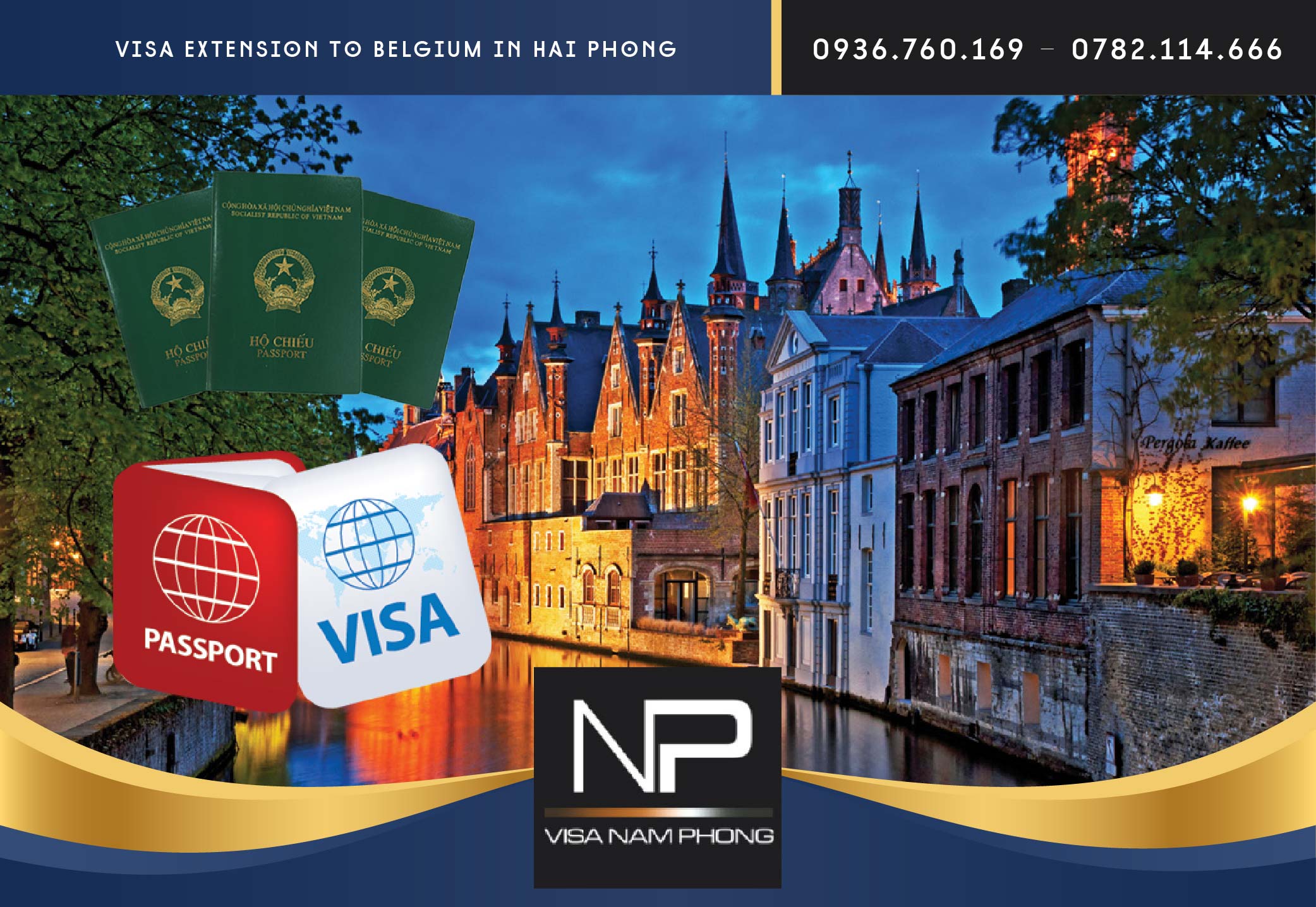 Visa extension to Belgium in Hai Phong