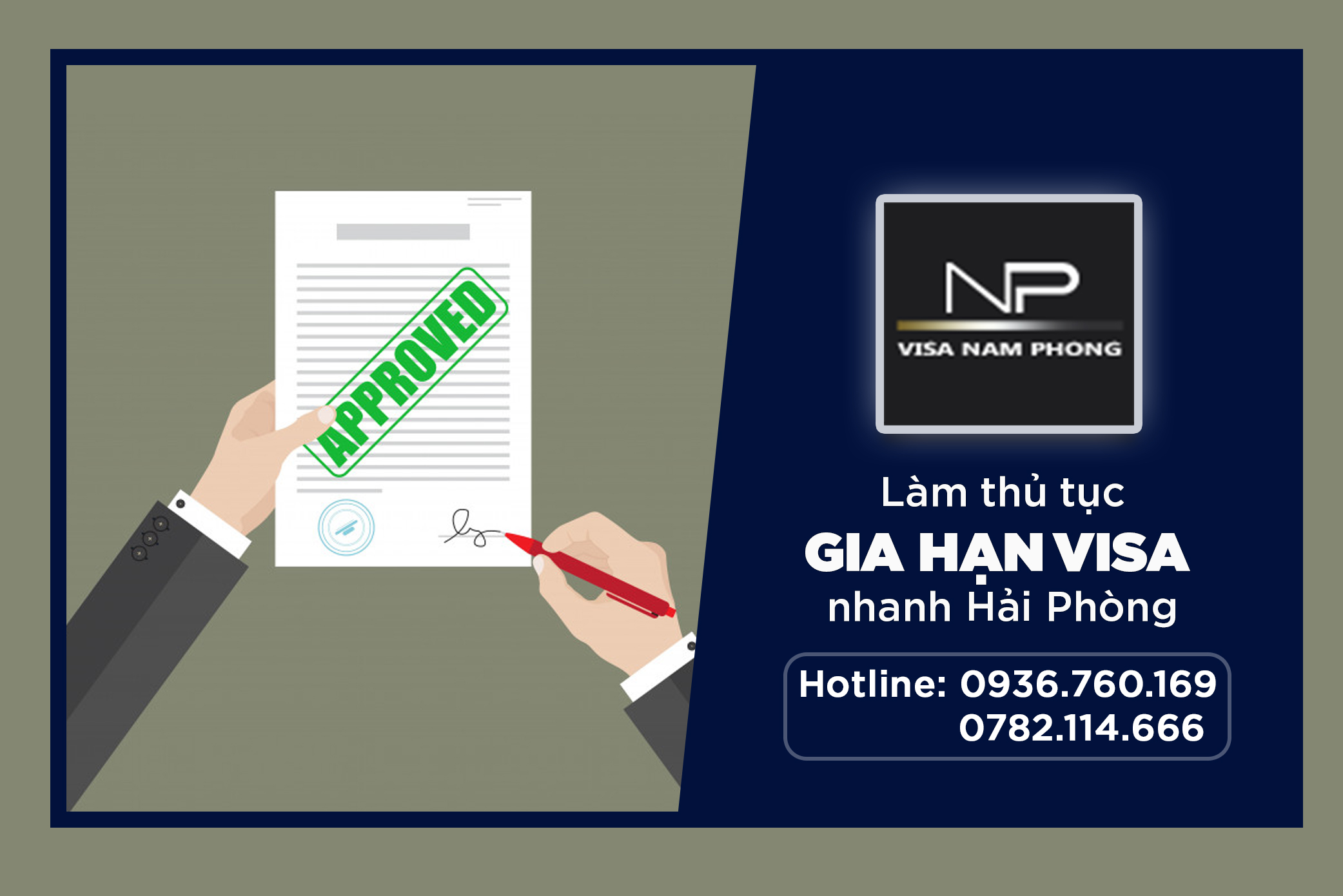 Làm thủ tục gia hạn visa nhanh hải phòng