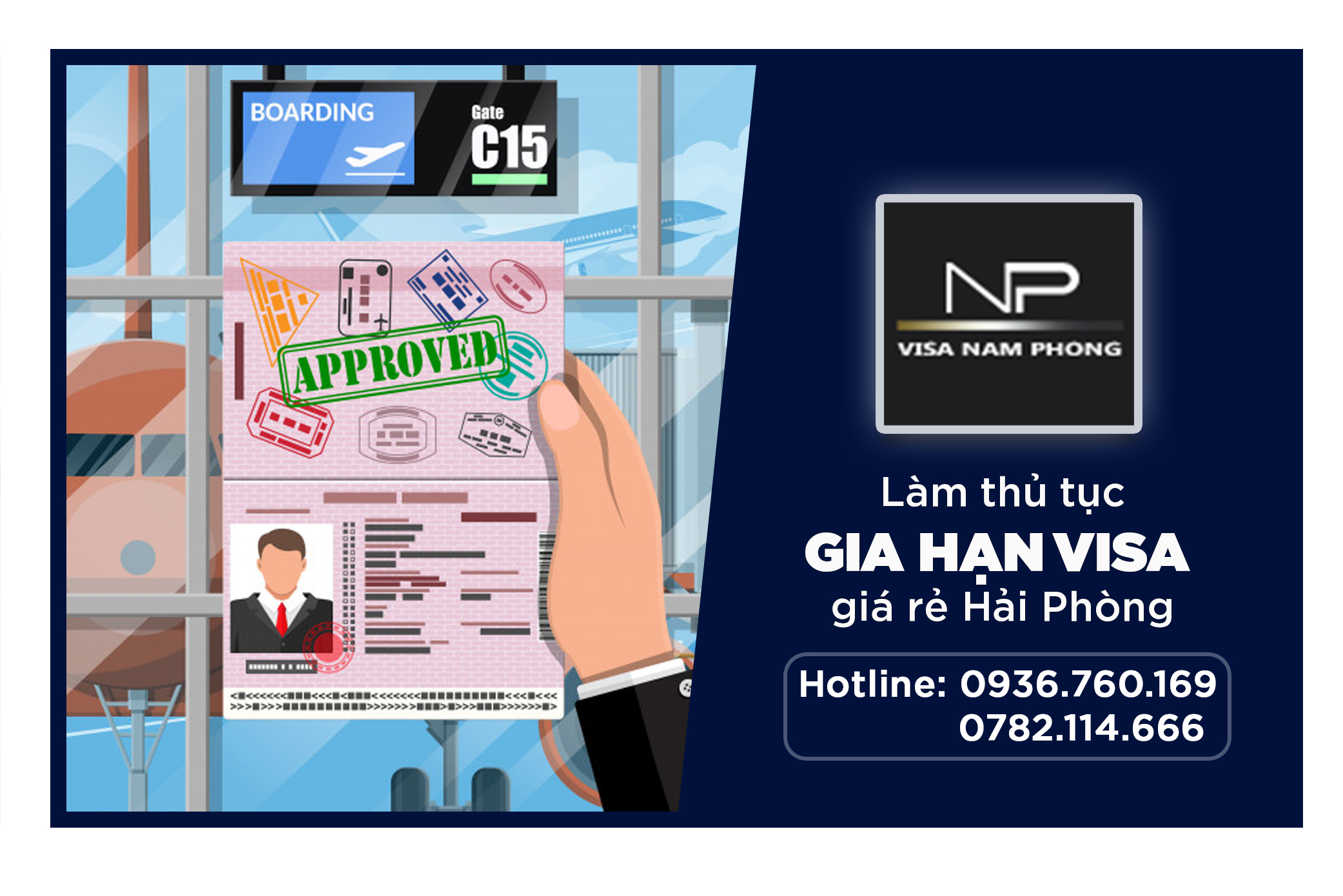 Làm thủ tục gia hạn visa giá rẻ hải phòng