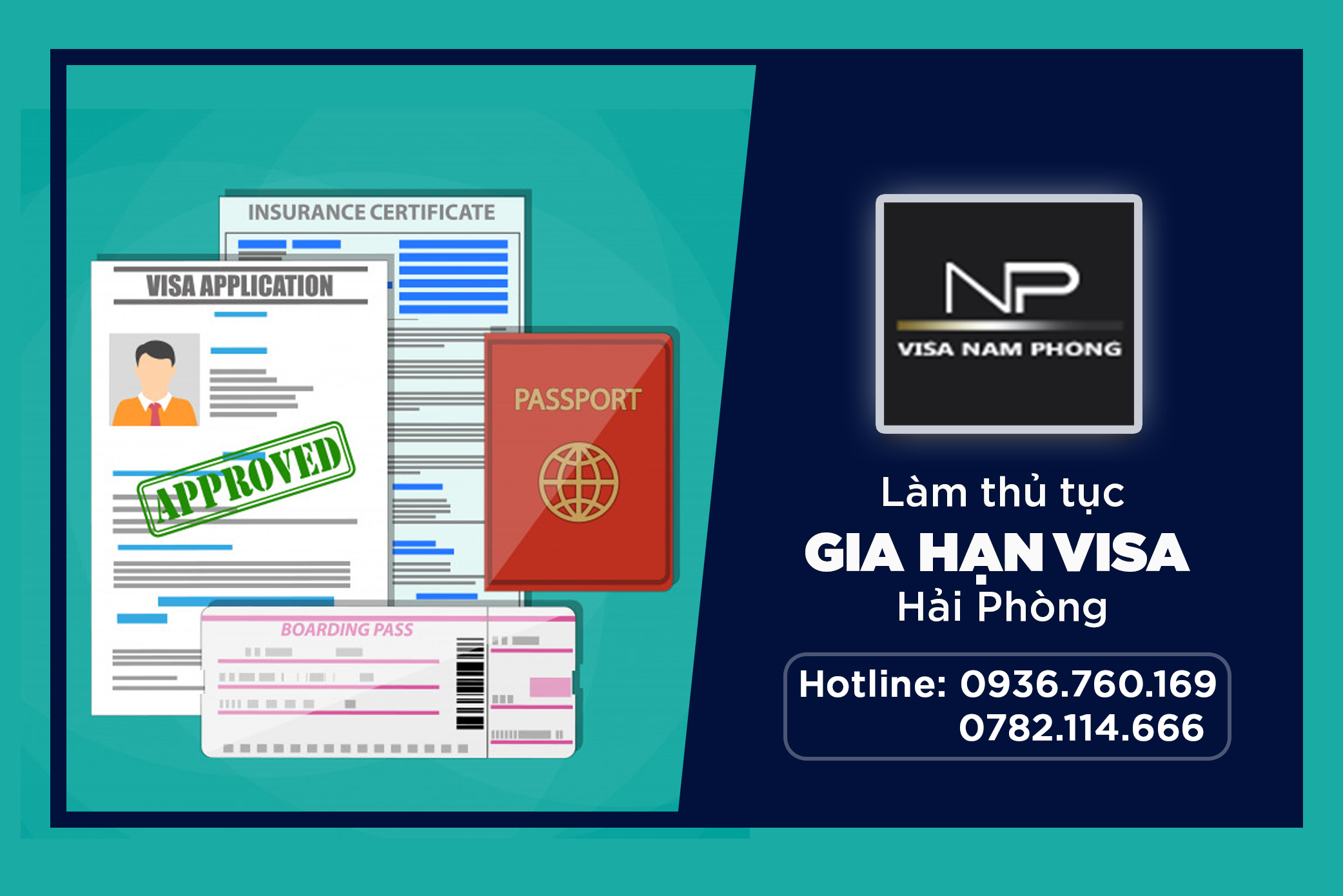 Làm thủ tục gia hạn visa  hải phòng
