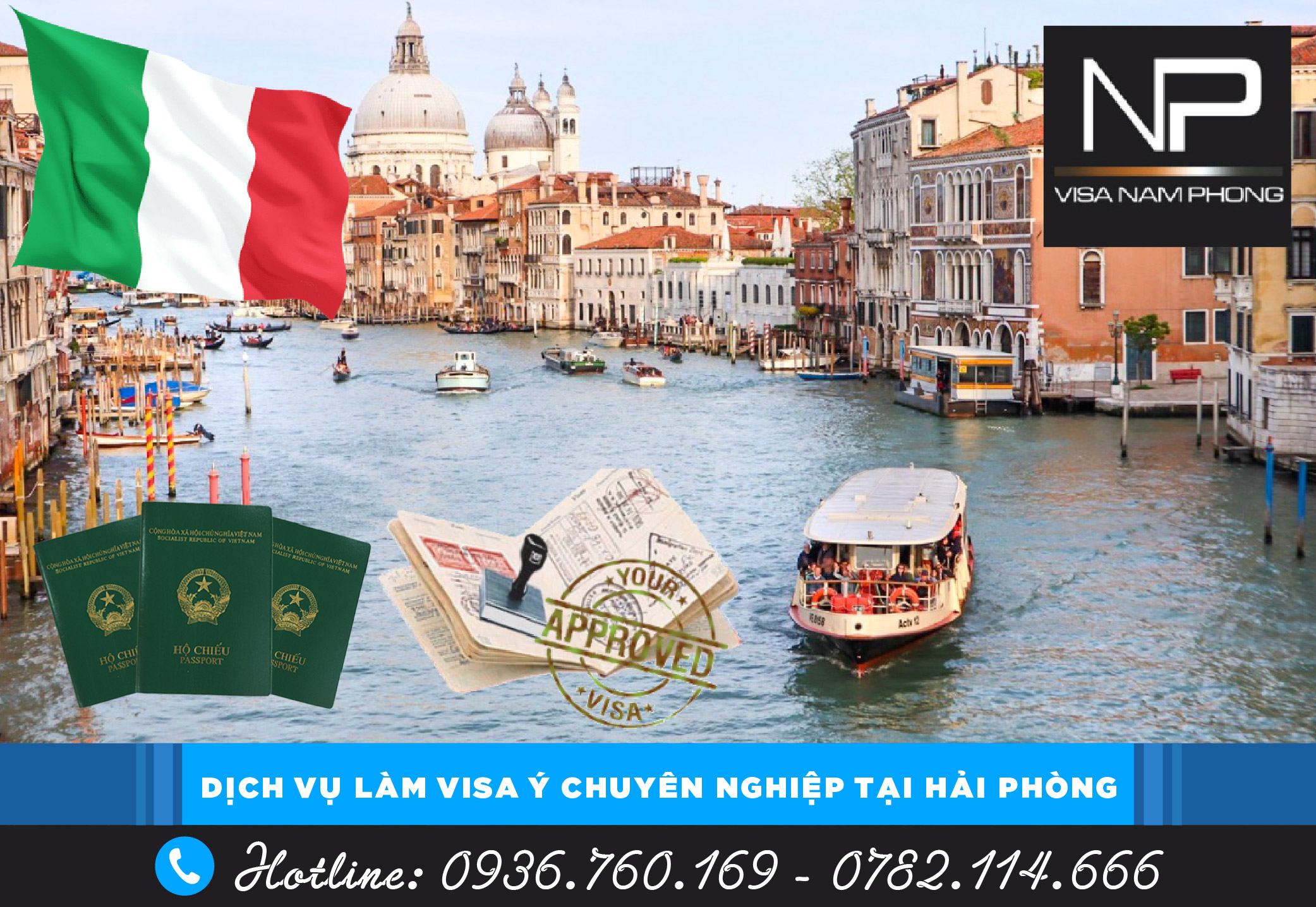 Dịch vụ làm visa Ý chuyên nghiệp tại Hải Phòng