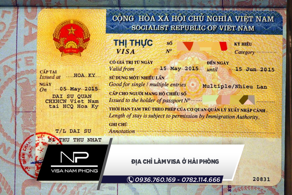 Địa chỉ làm visa Hải Phòng