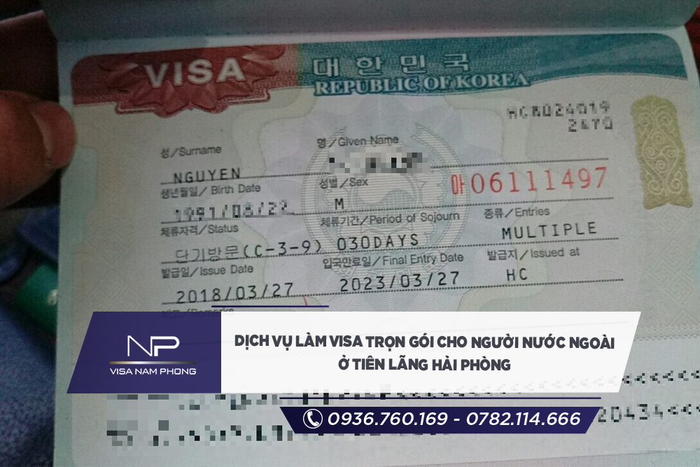 dịch vụ Làm visa trọn gói cho người nước ngoài ở Tiên Lãng Hải phòng