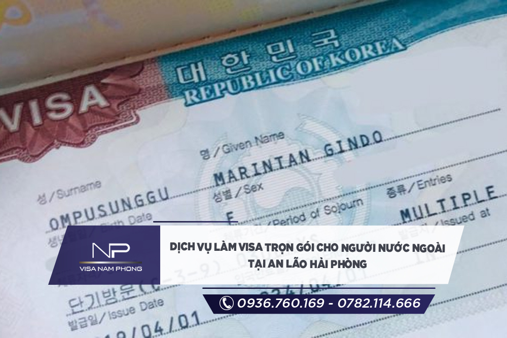 dịch vụ Làm visa trọn gói cho người nước ngoài tại An Lão Hải phòng