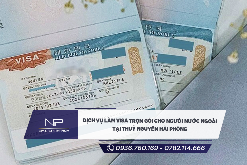 dịch vụ Làm visa trọn gói cho người nước ngoài tại Thuỷ Nguyên Hải phòng