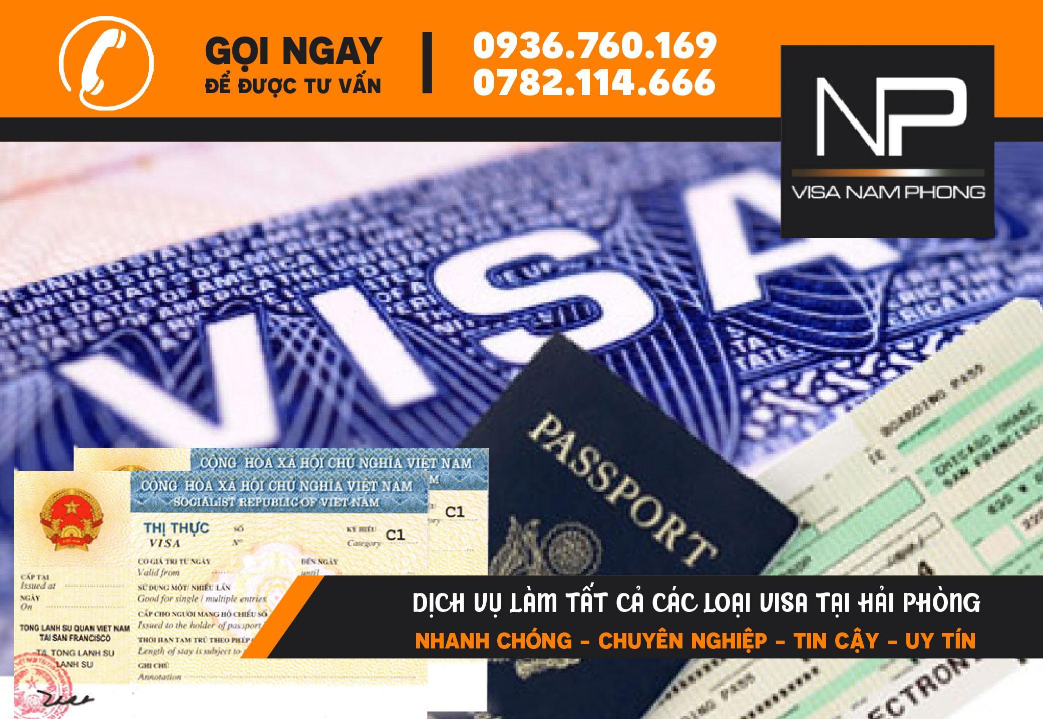 Dịch vụ làm tất cả các loại visa tại Hải Phòng