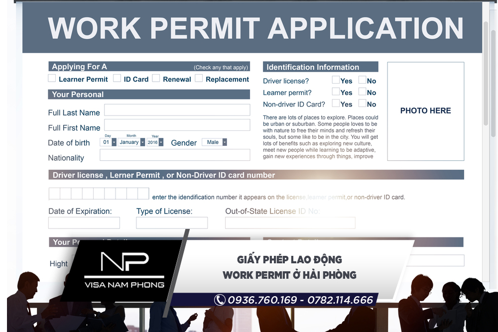 Giấy phép lao động work permit ở Hải Phòng