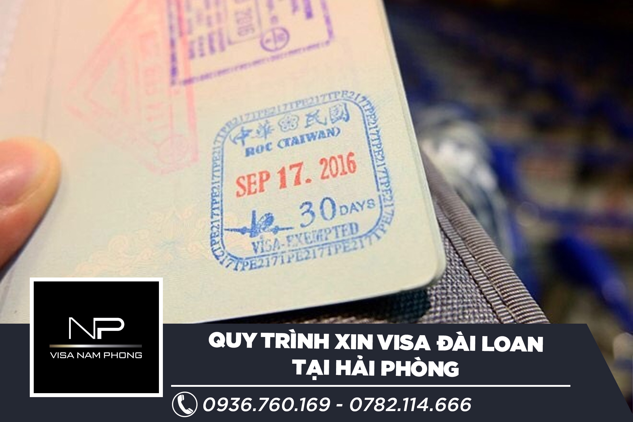 Quy trình xin visa Đài Loan tại Hải Phòng