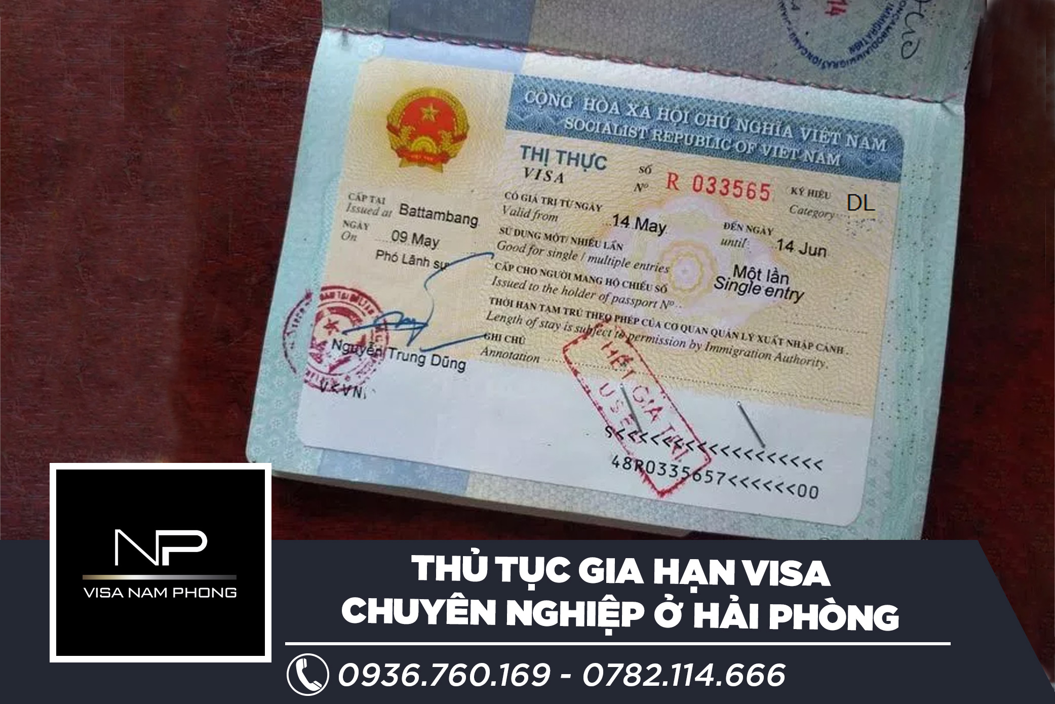 Thủ tục gia hạn visa chuyên nghiệp ở hải phòng