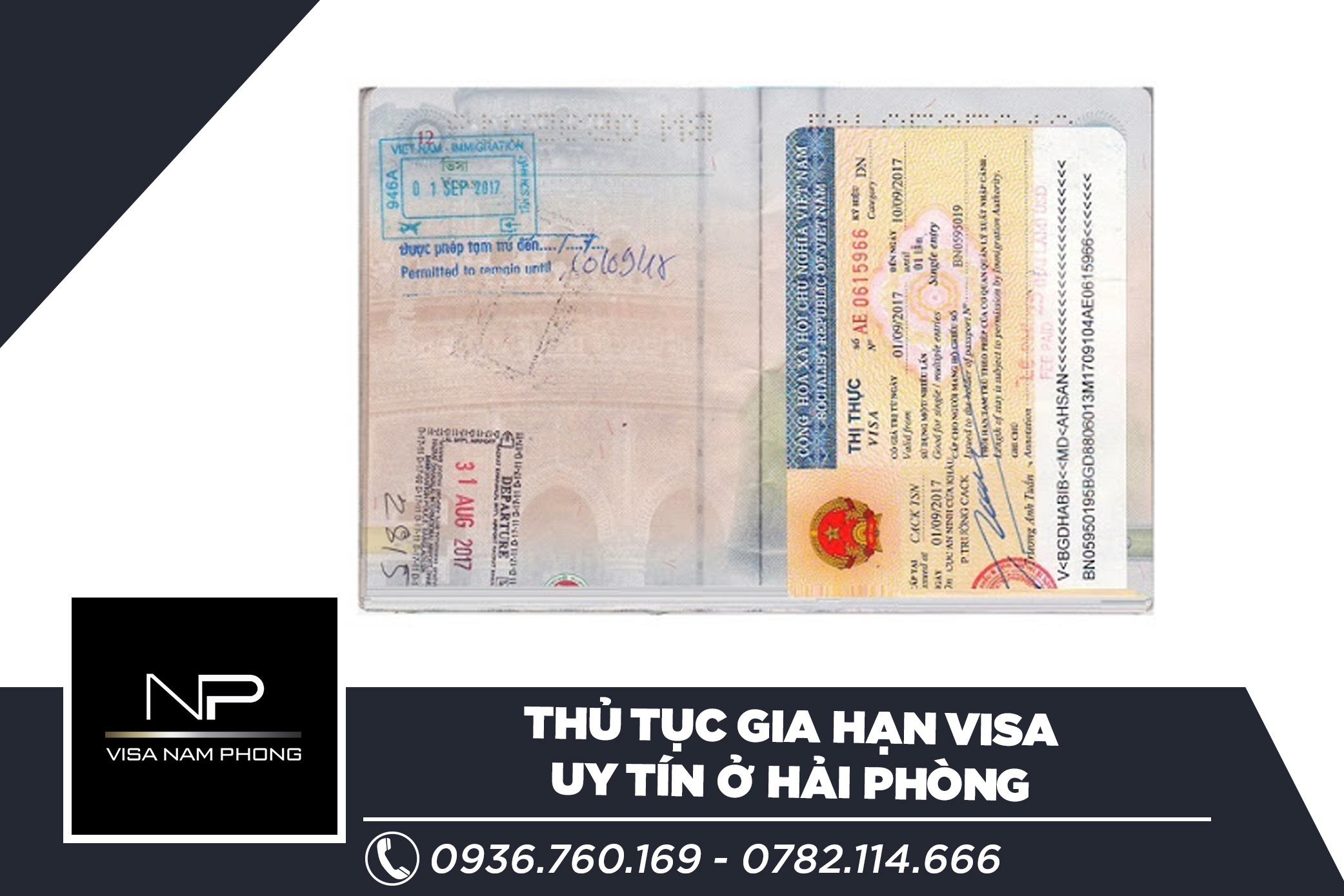 Thủ tục gia hạn visa uy tín ở hải phòng