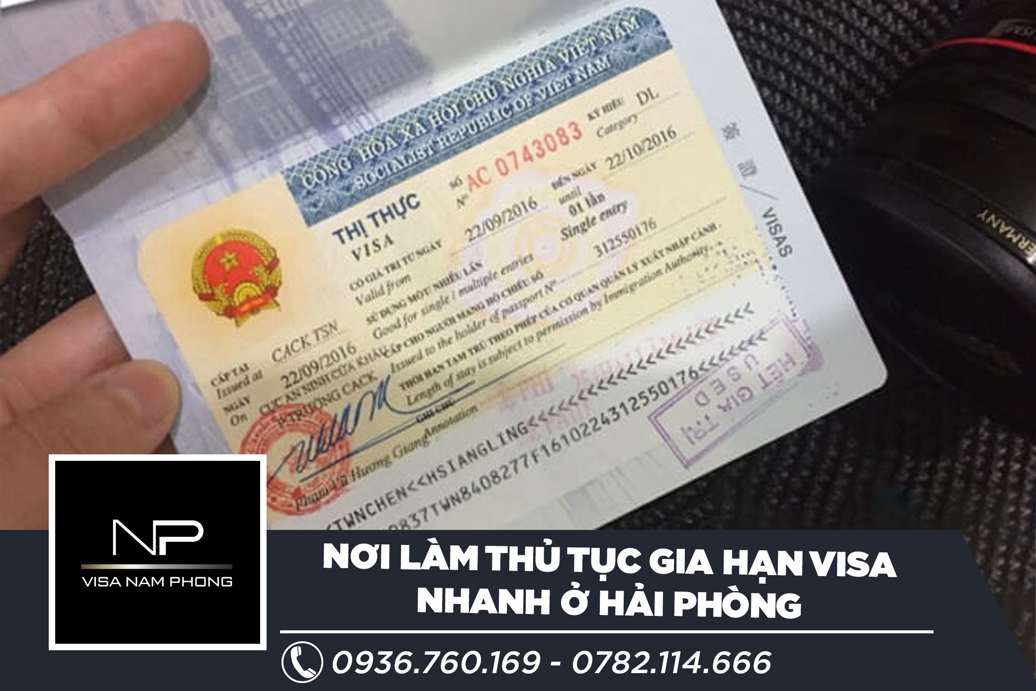 Nơi làm thủ tục gia hạn visa nhanh ở hải phòng