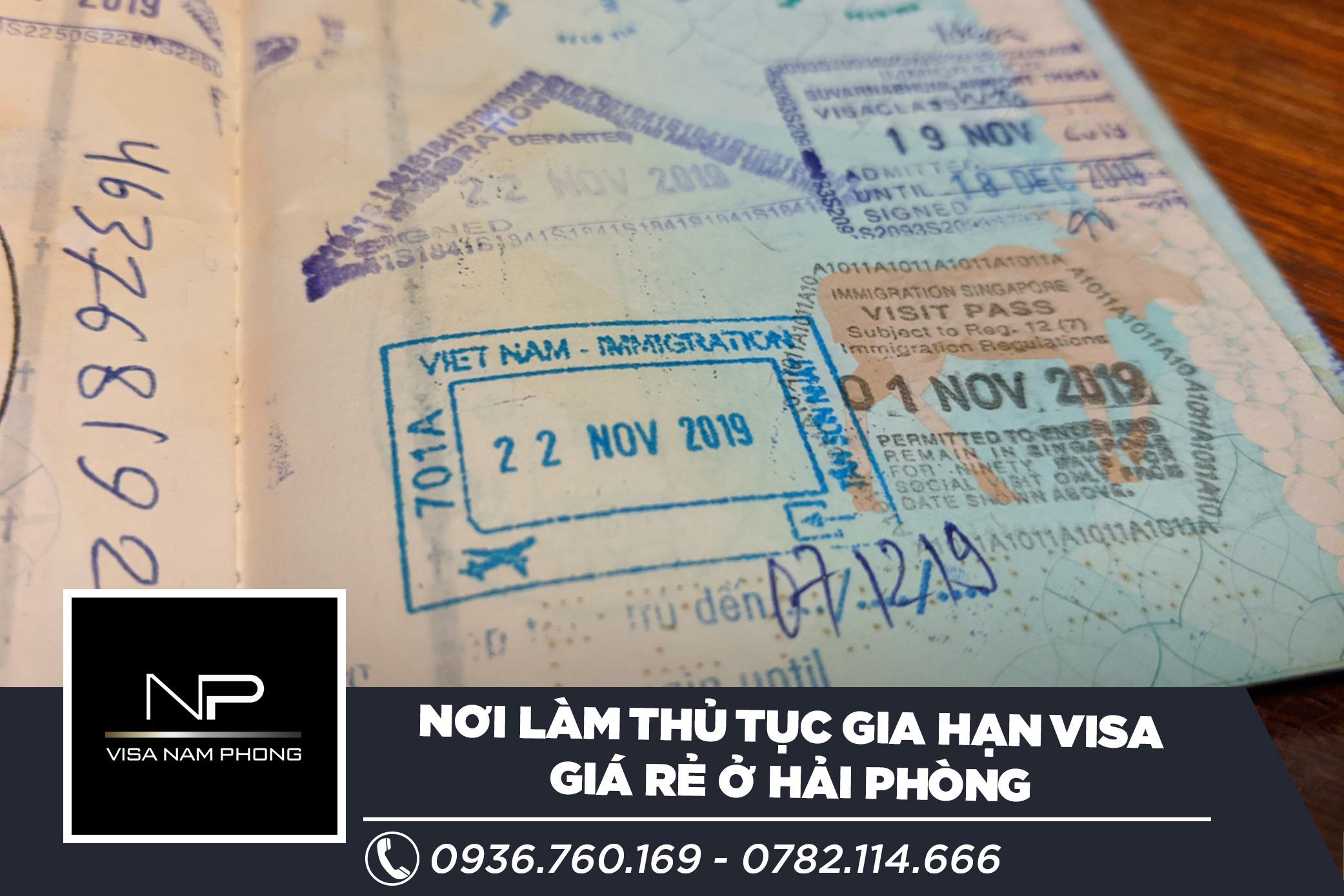 Nơi làm thủ tục gia hạn visa giá rẻ ở hải phòng