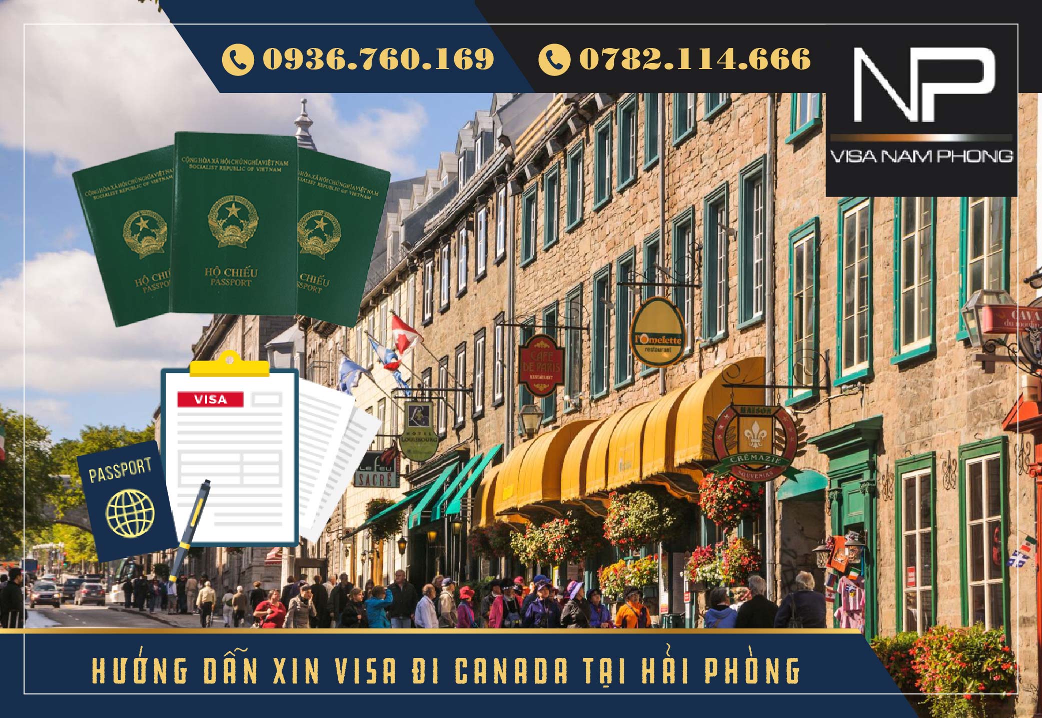 Hướng dẫn xin visa đi Canada tại Hải Phòng