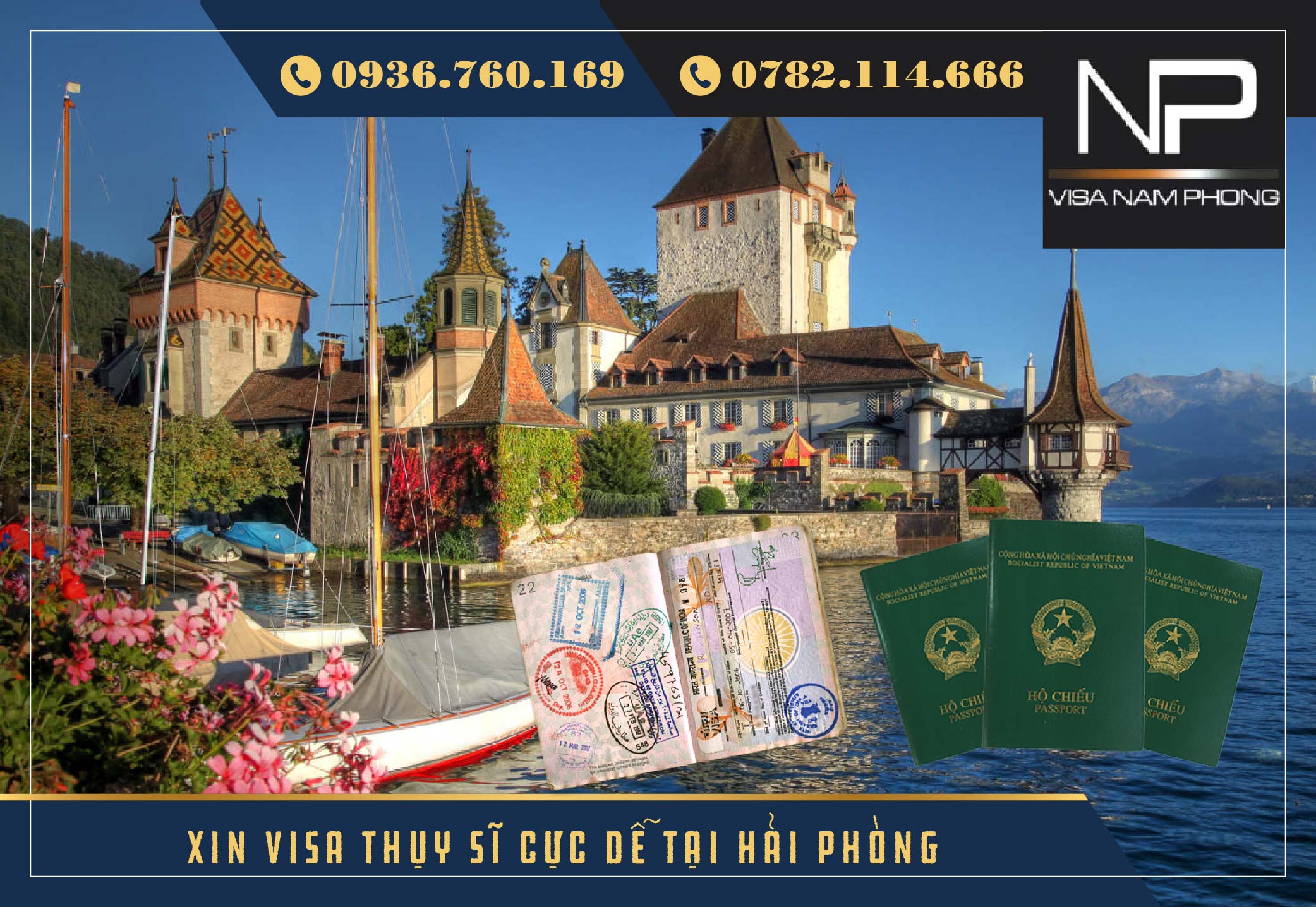 Xin visa Thụy Sĩ cực dễ tại Hải Phòng