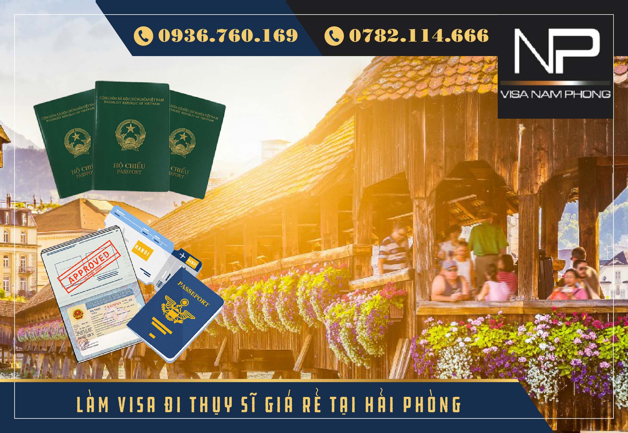 Làm visa đi Thụy Sĩ giá rẻ tại Hải Phòng