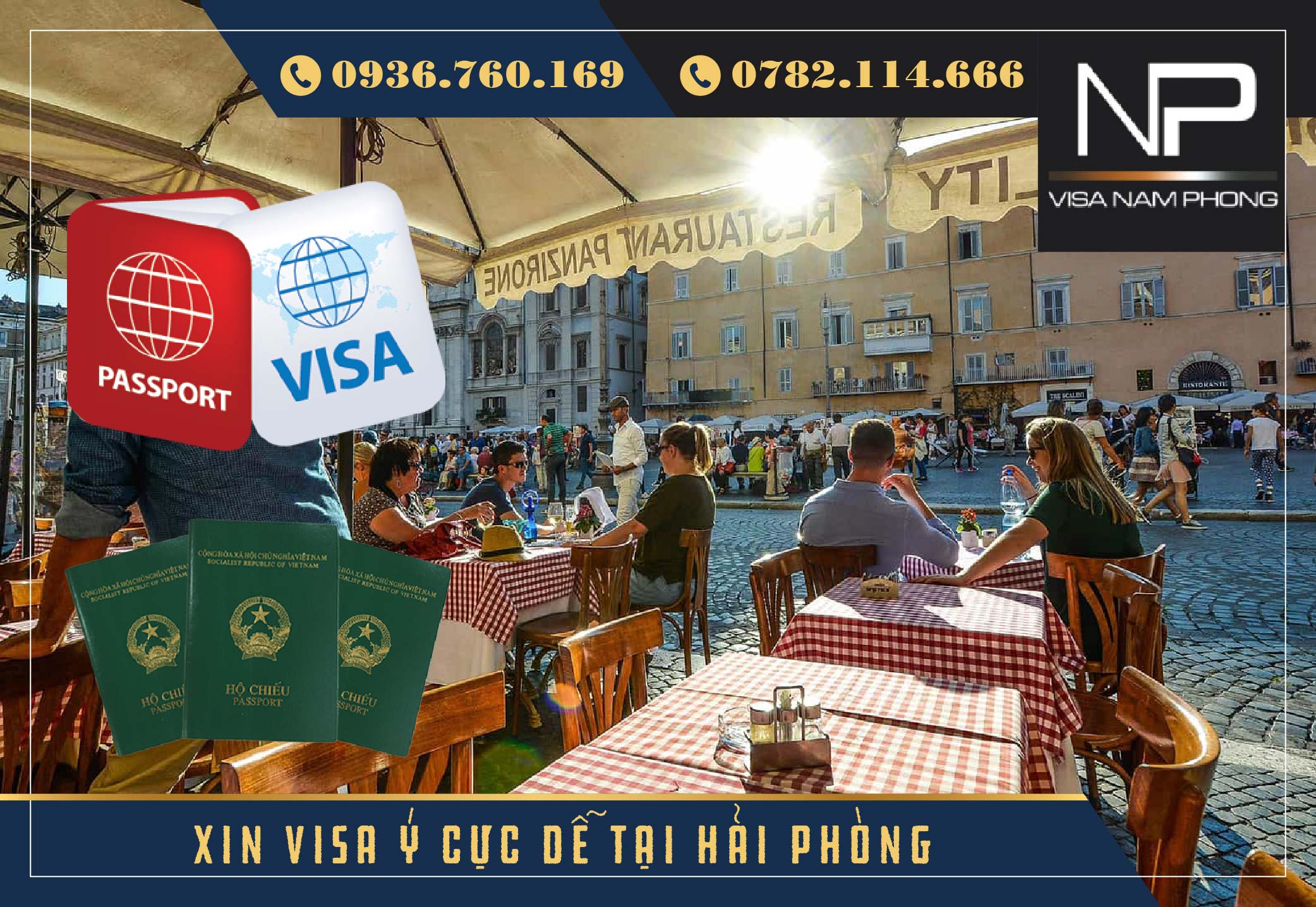 Xin visa Ý cực dễ tại Hải Phòng