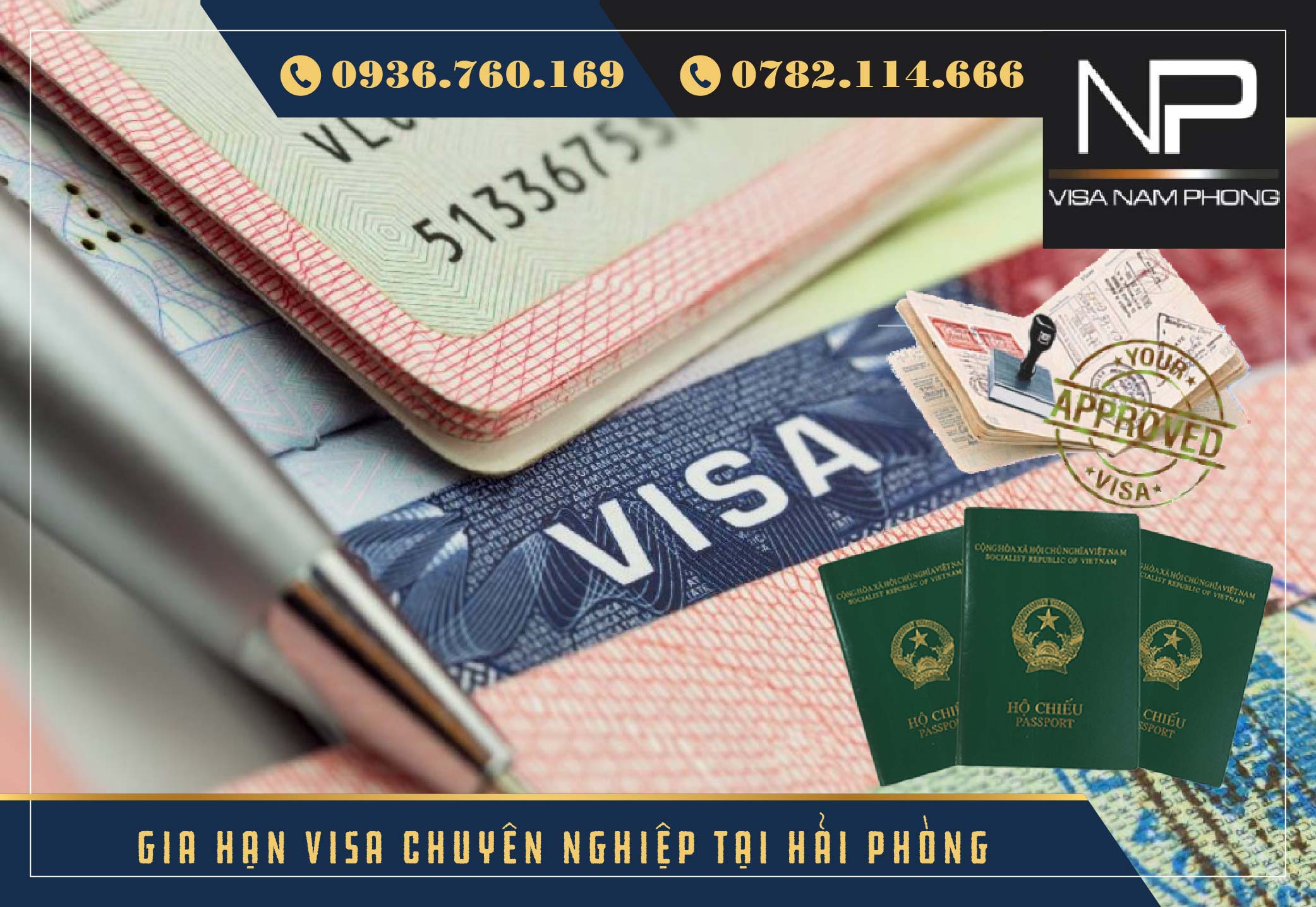 Gia hạn visa chuyên nghiệp tại hải phòng