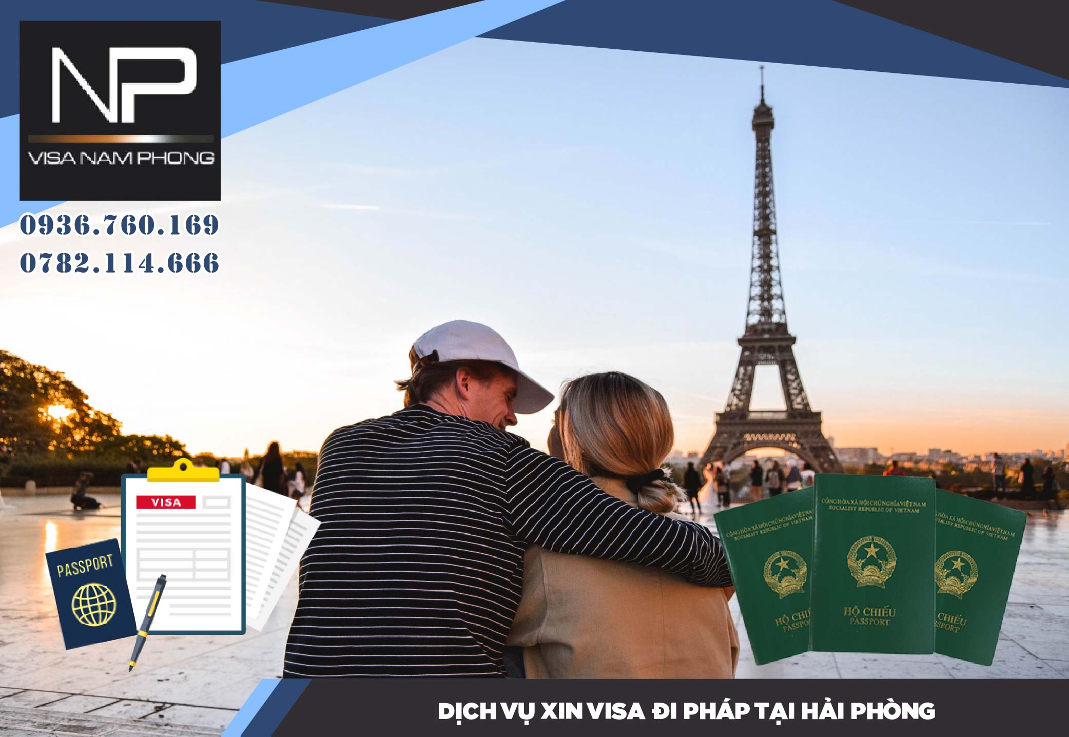 DỊch vụ xin visa đi Pháp tại Hải Phòng