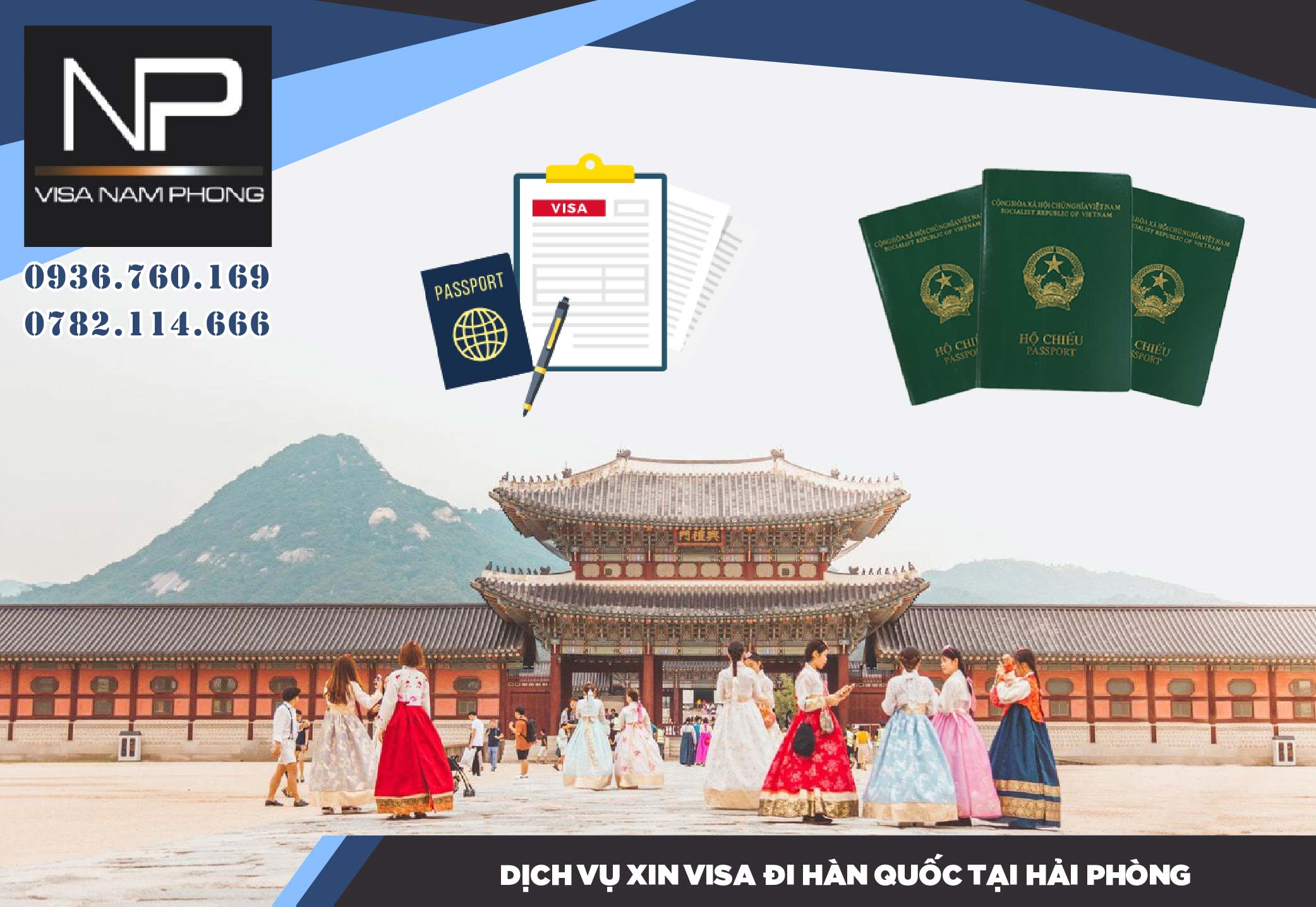 DỊch vụ xin visa đi Hàn Quốc tại Hải Phòng