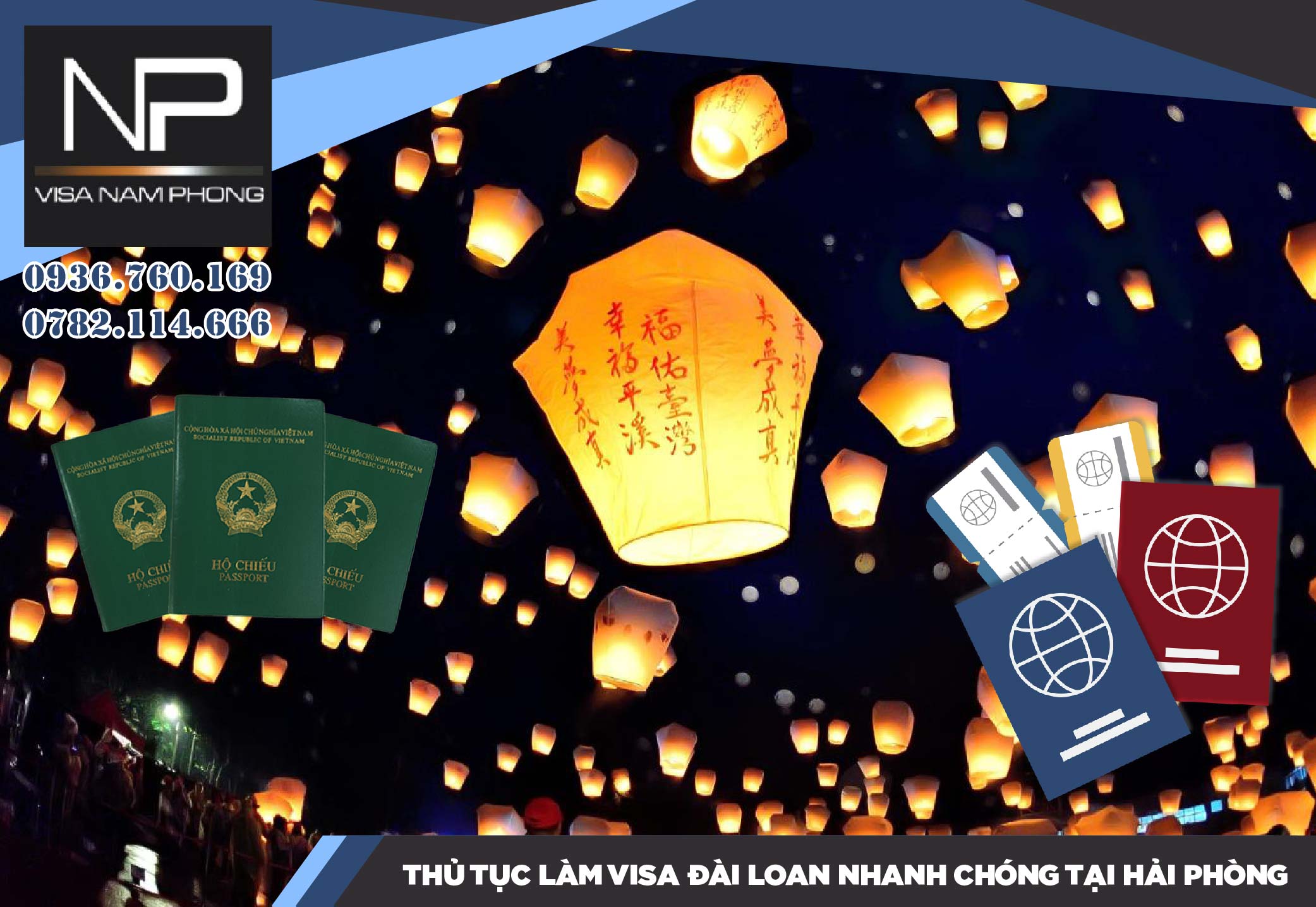 Thủ tục làm visa Đài Loan nhanh chóng tại Hải Phòng