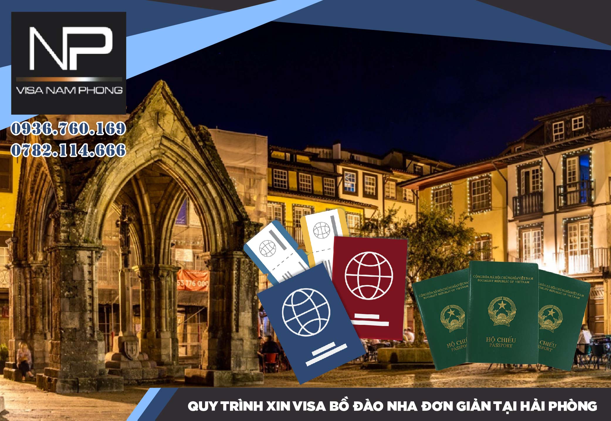 Quy trình xin visa Bồ Đào Nha đơn giản tại Hải Phòng