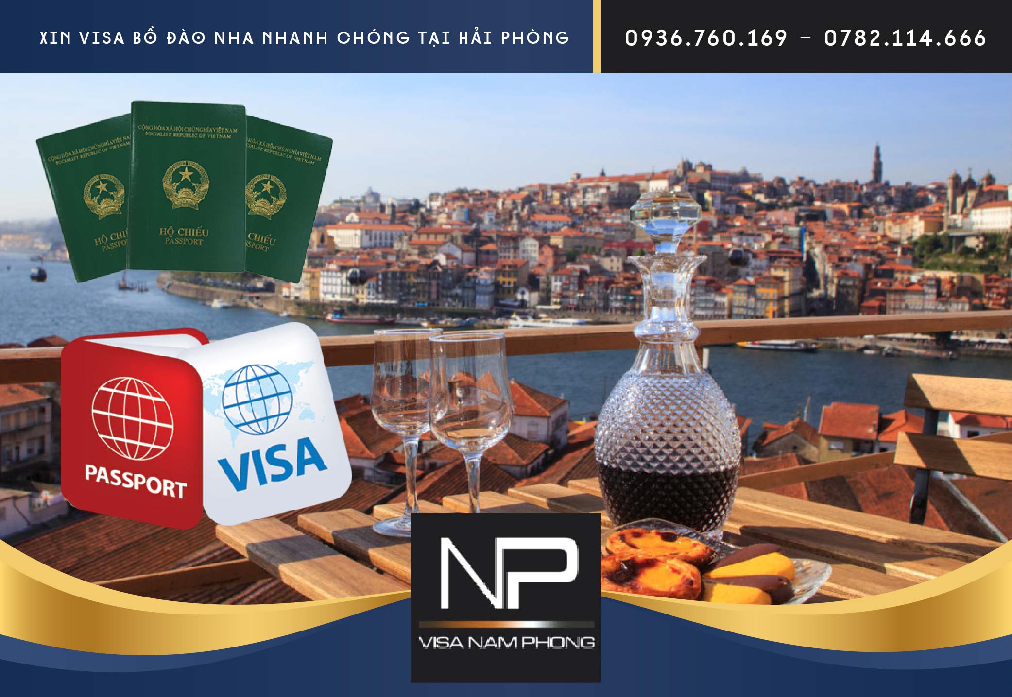 Xin visa Bồ Đào Nha nhanh chóng tại Hải Phòng