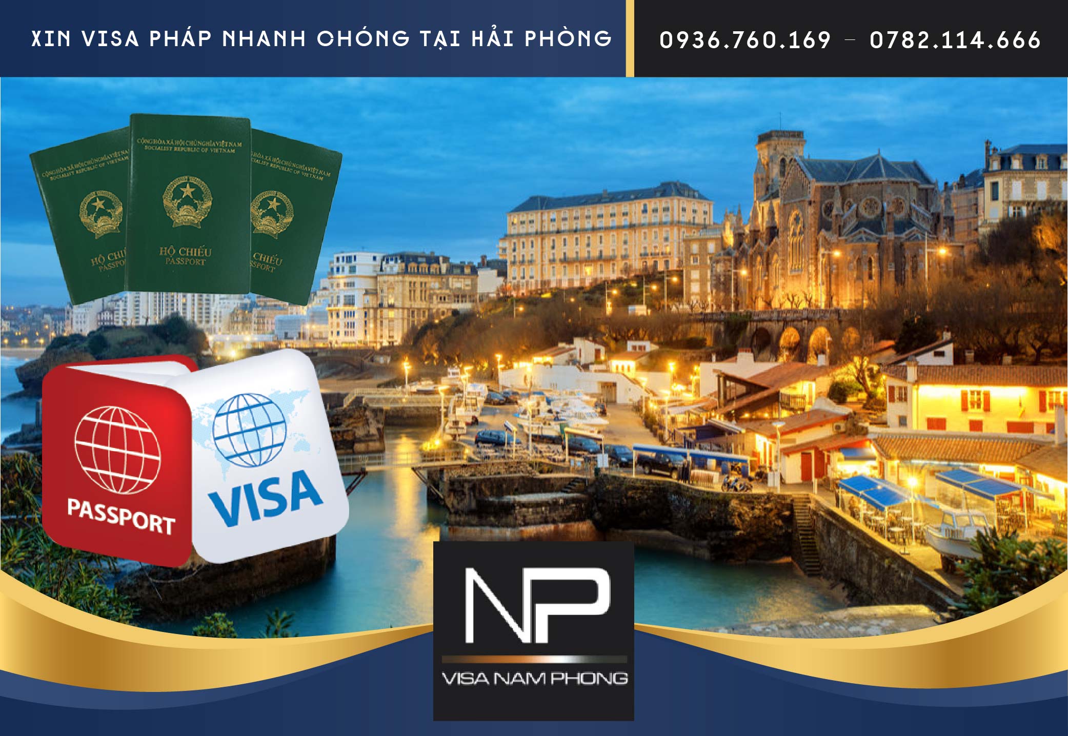 Xin visa Pháp nhanh chóng tại Hải Phòng