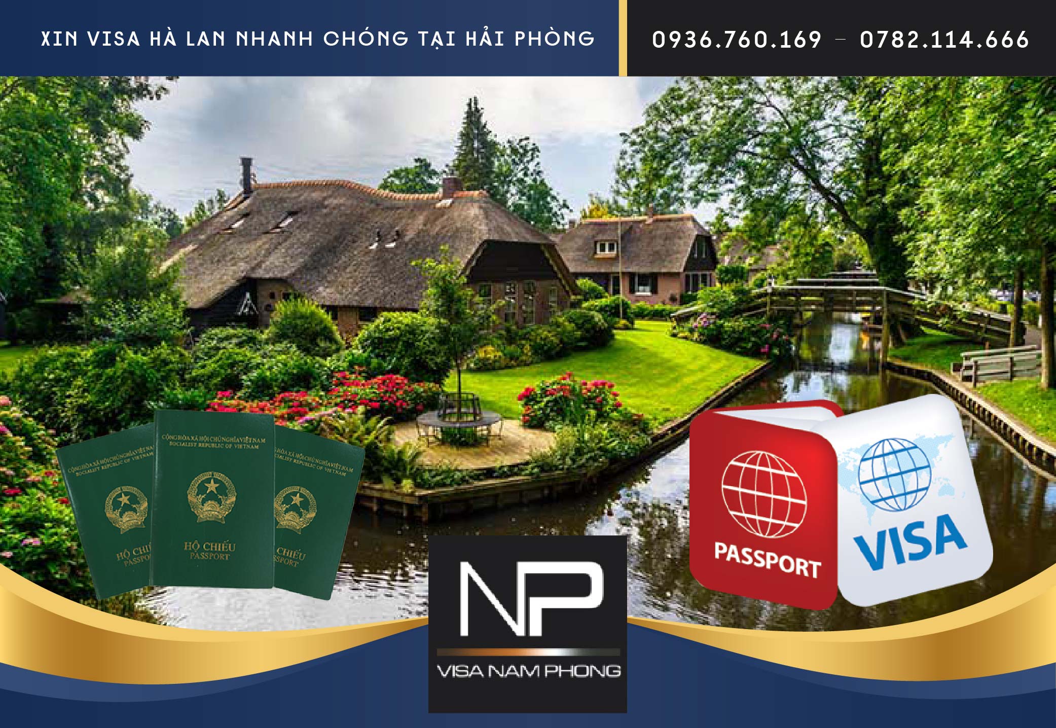 Xin visa Hà Lan nhanh chóng tại Hải Phòng