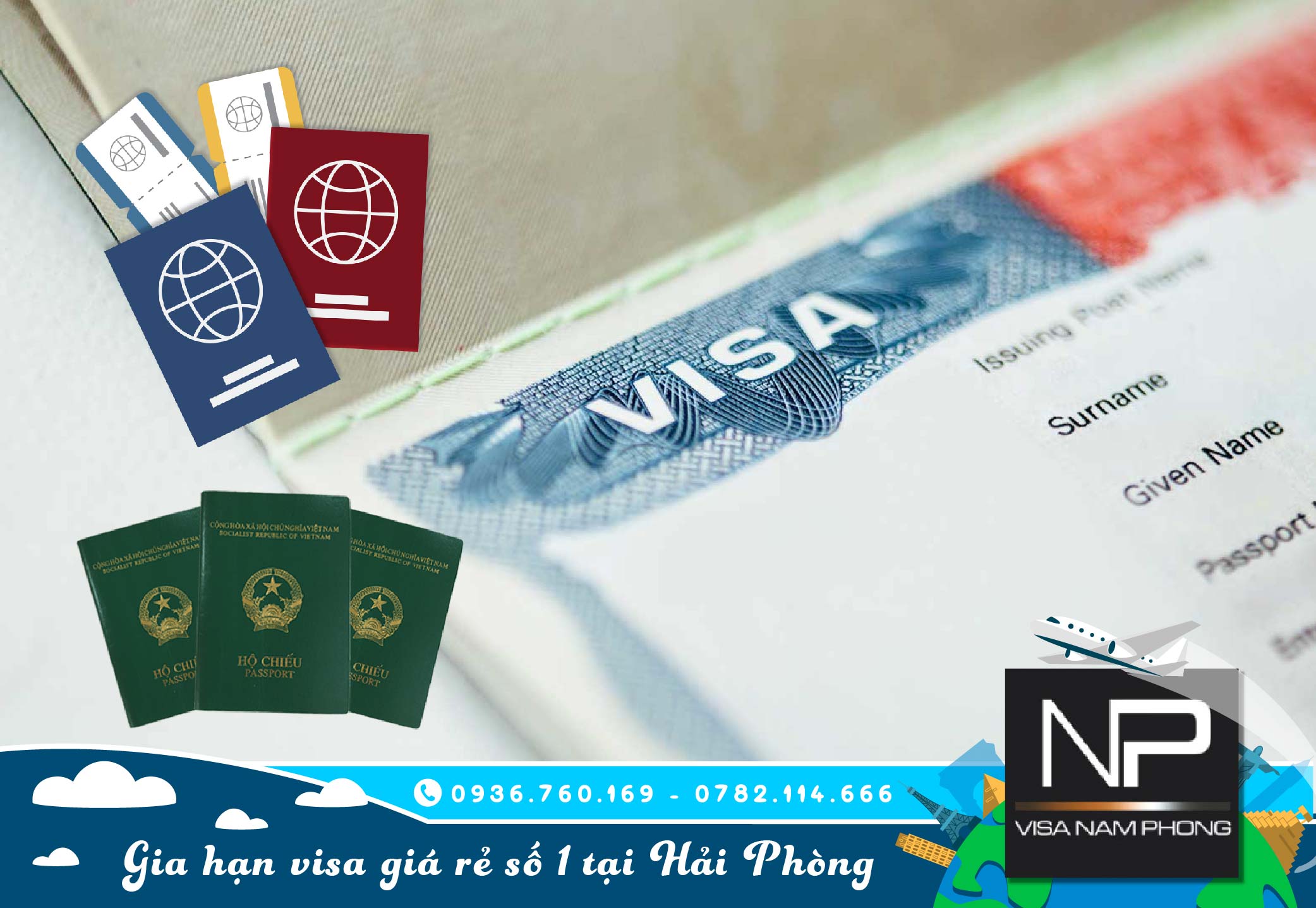 Gia hạn visa giá rẻ số 1 tại hải phòng