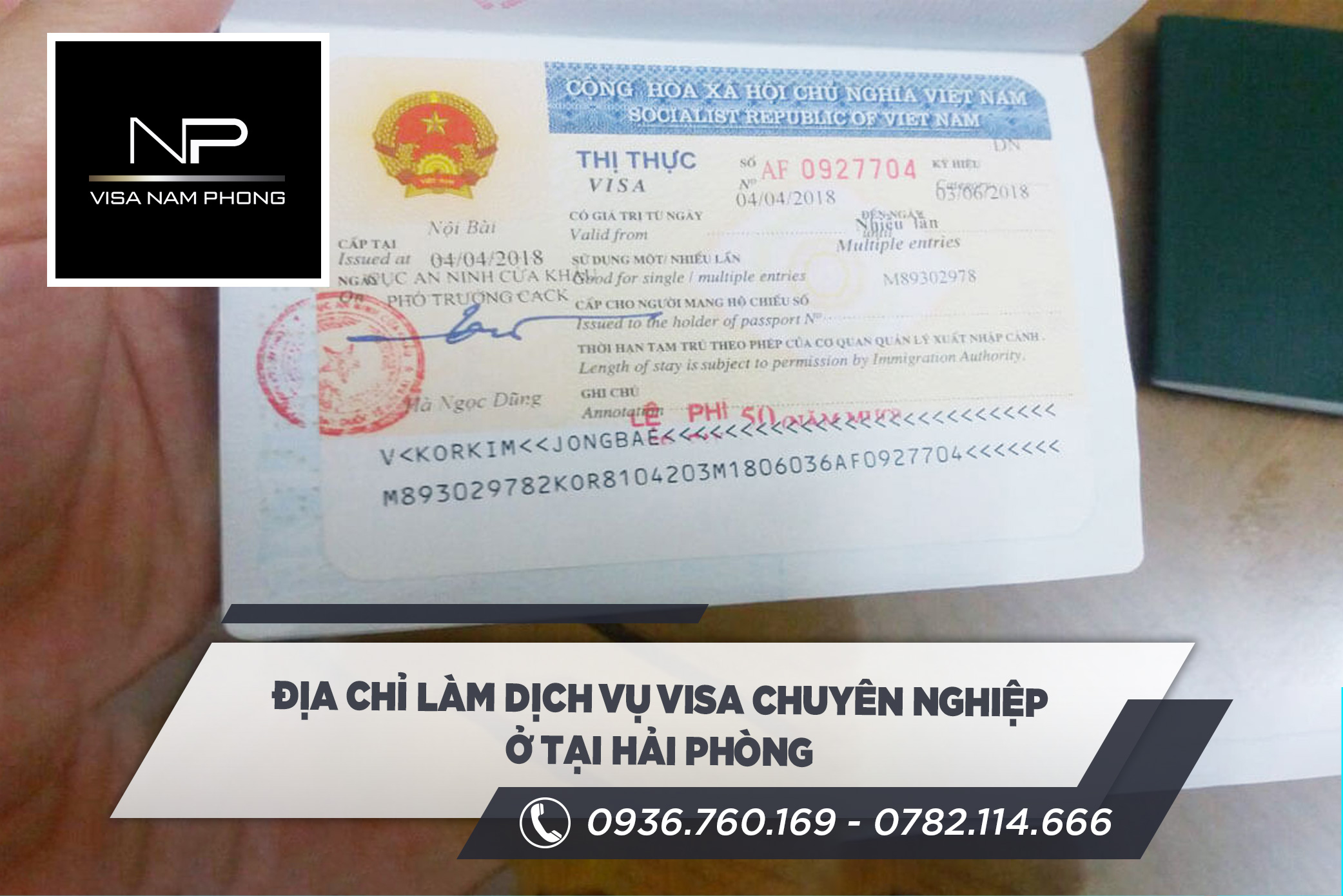 Địa chỉ làm dịch vụ visa chuyên nghiệp ở tại hải phòng