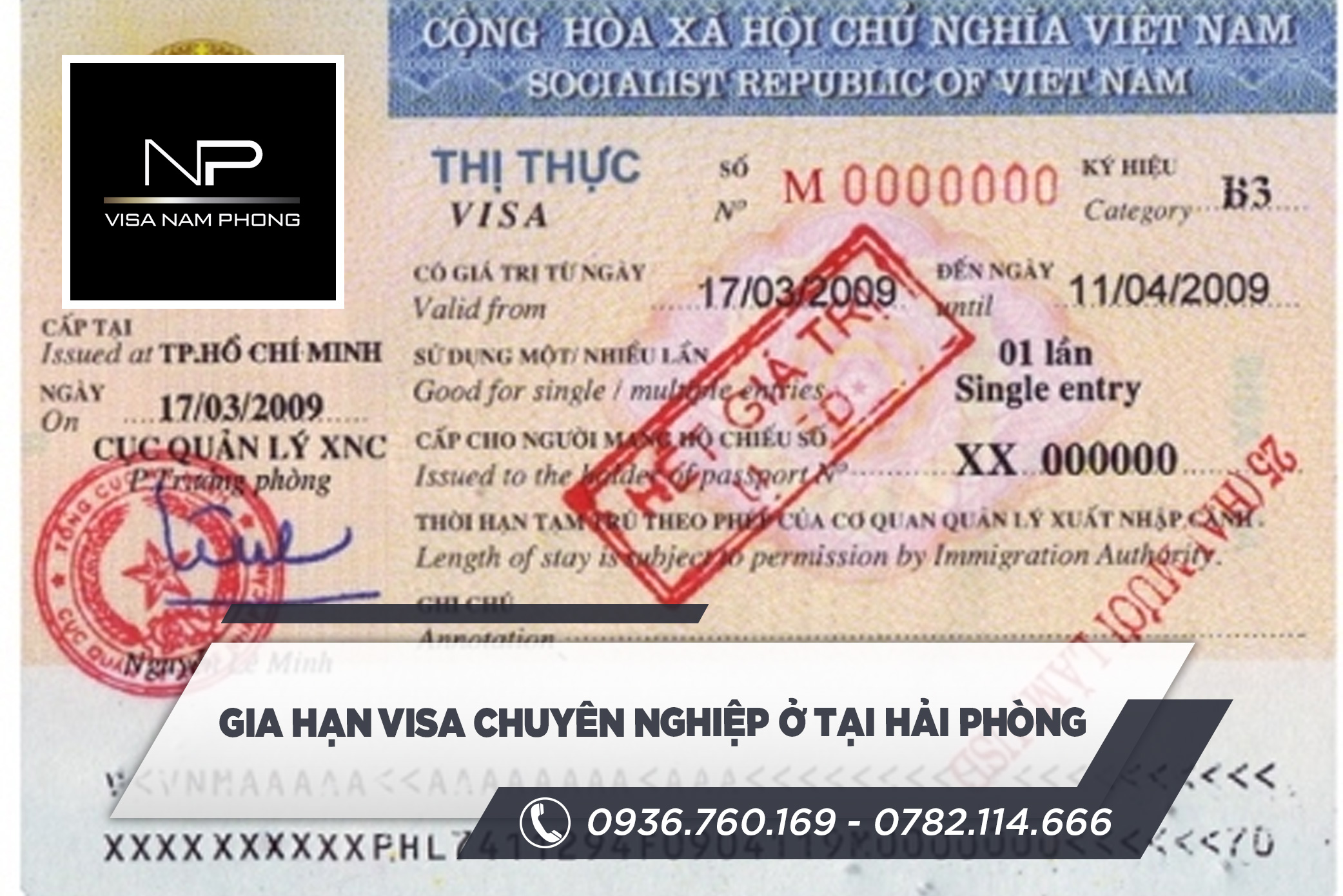 gia hạn visa chuyên nghiệp ở tại hải phòng