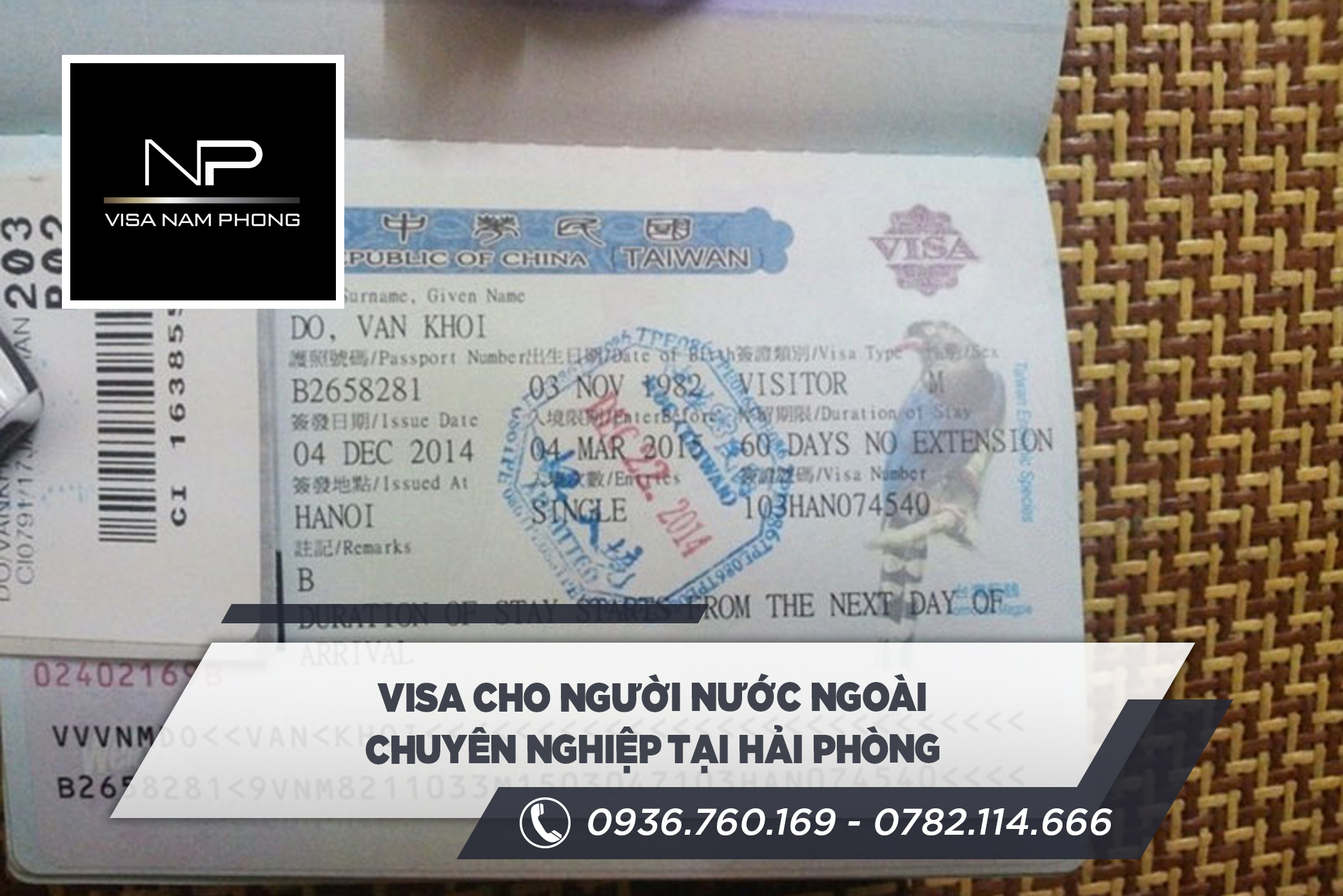 visa cho người nước ngoài chuyên nghiệp tại hải phòng