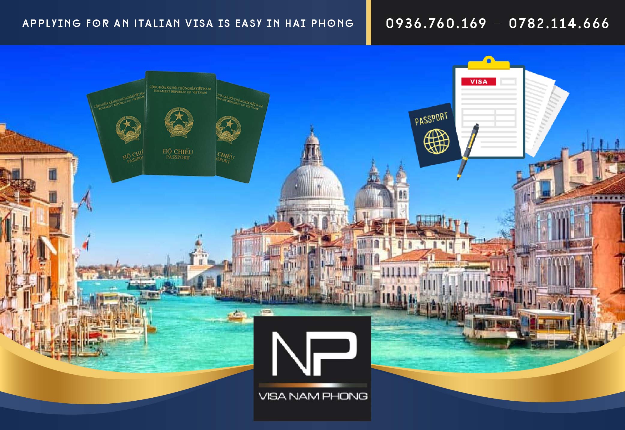 Applying for an Italian visa is easy in Hai Phong