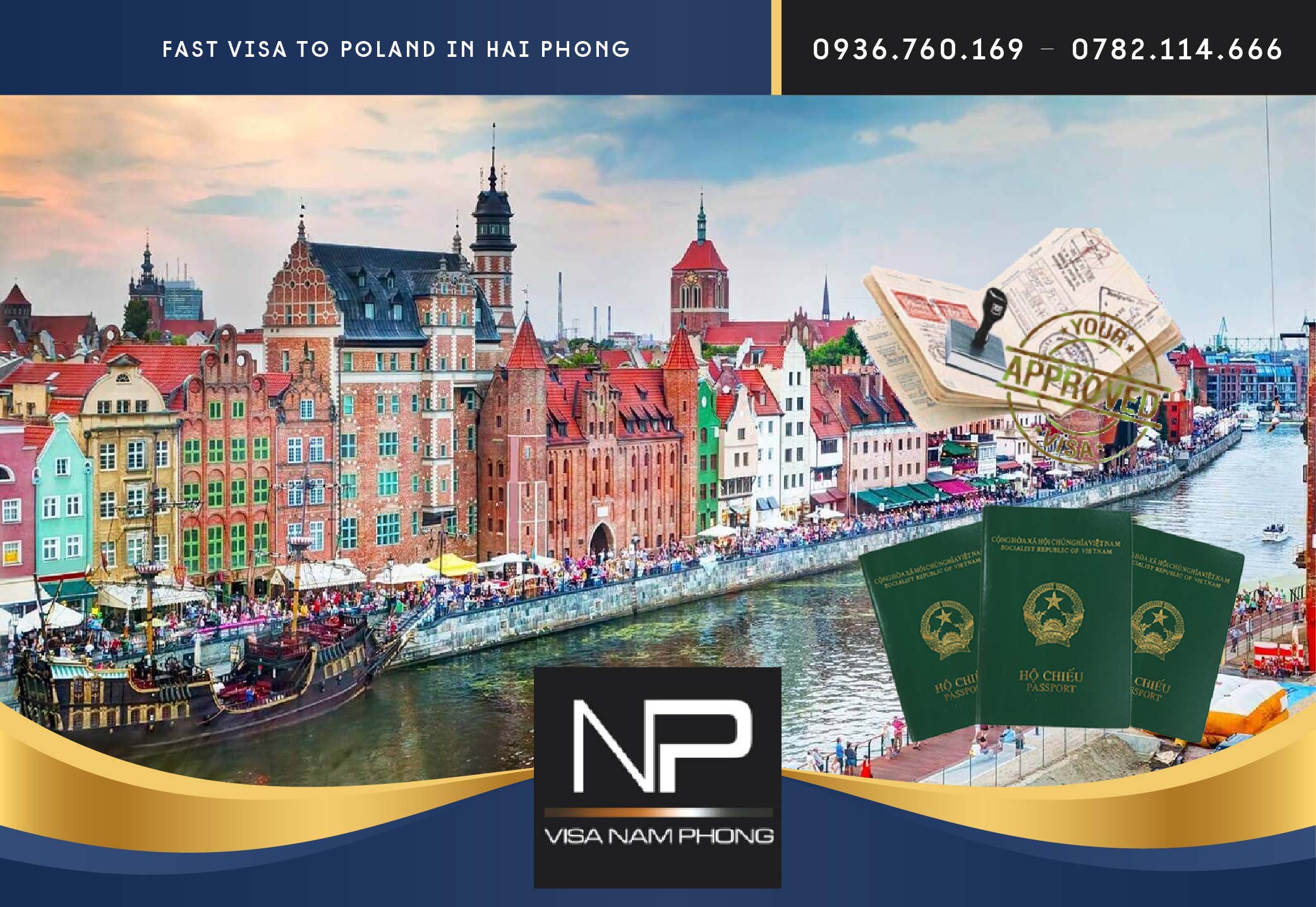 Fast visa to Poland in Hai Phong