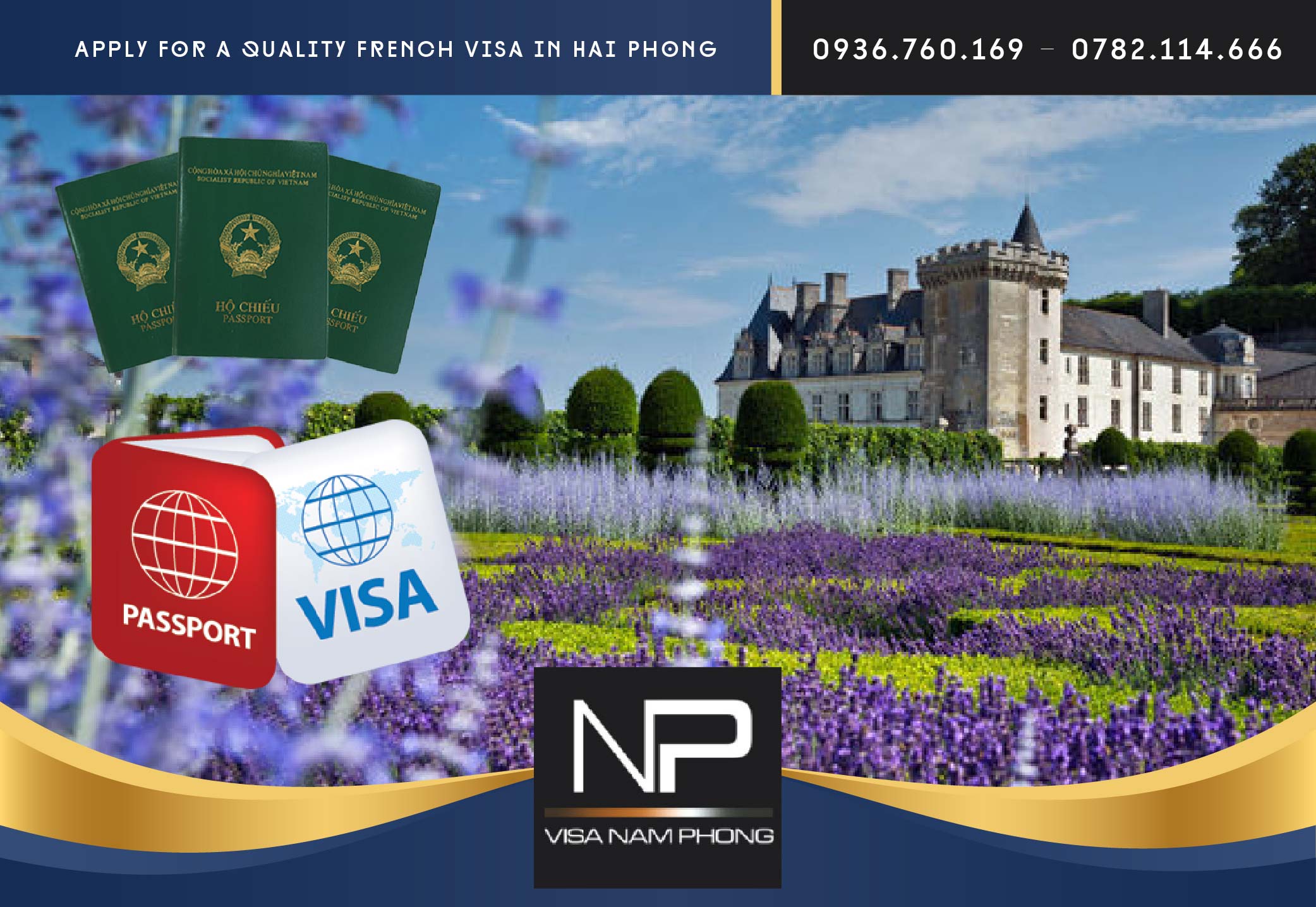 Apply for a quality French visa in Hai Phong